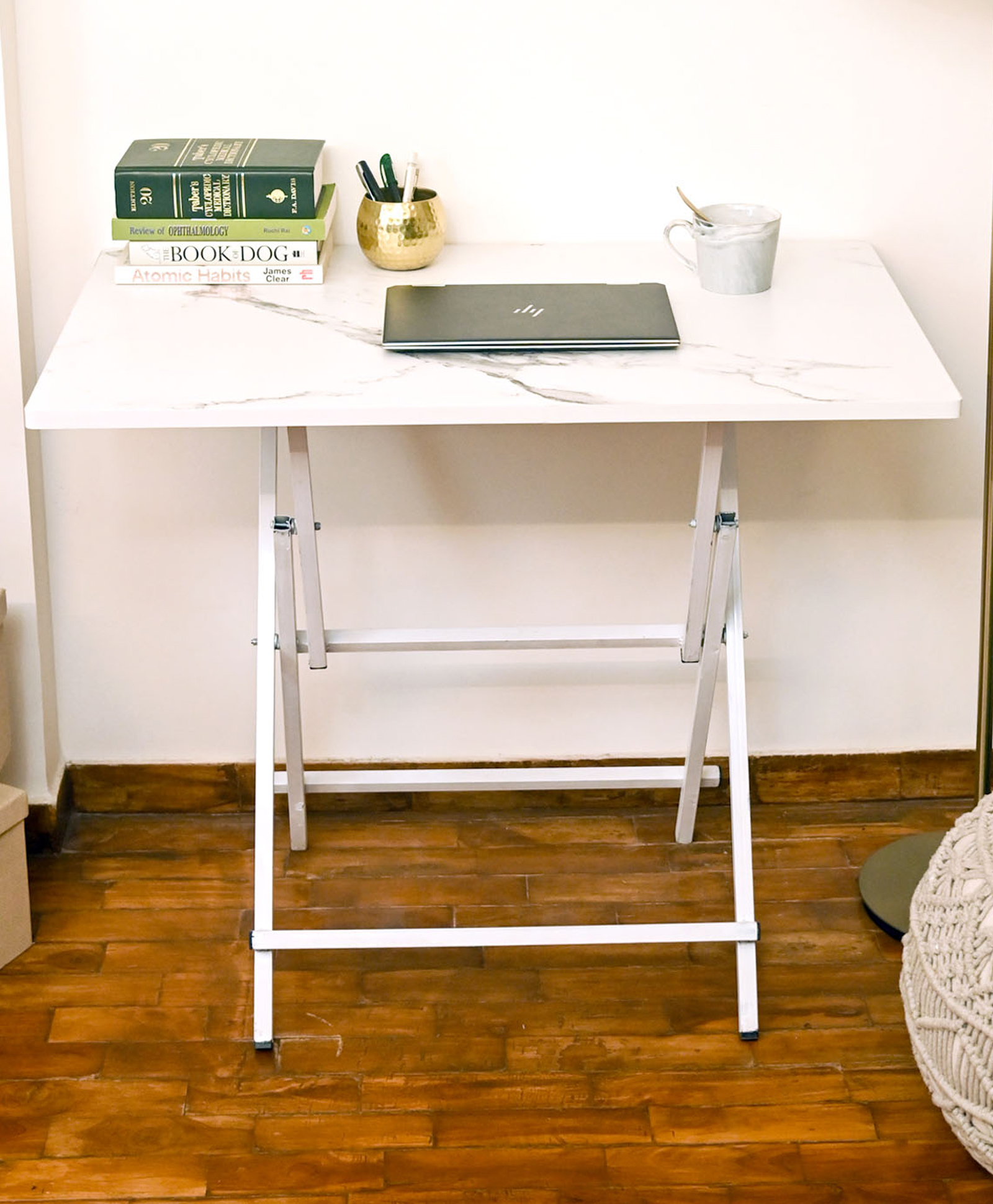 Faburaa Tablista  Portable & Foldable Table - White-picture-1