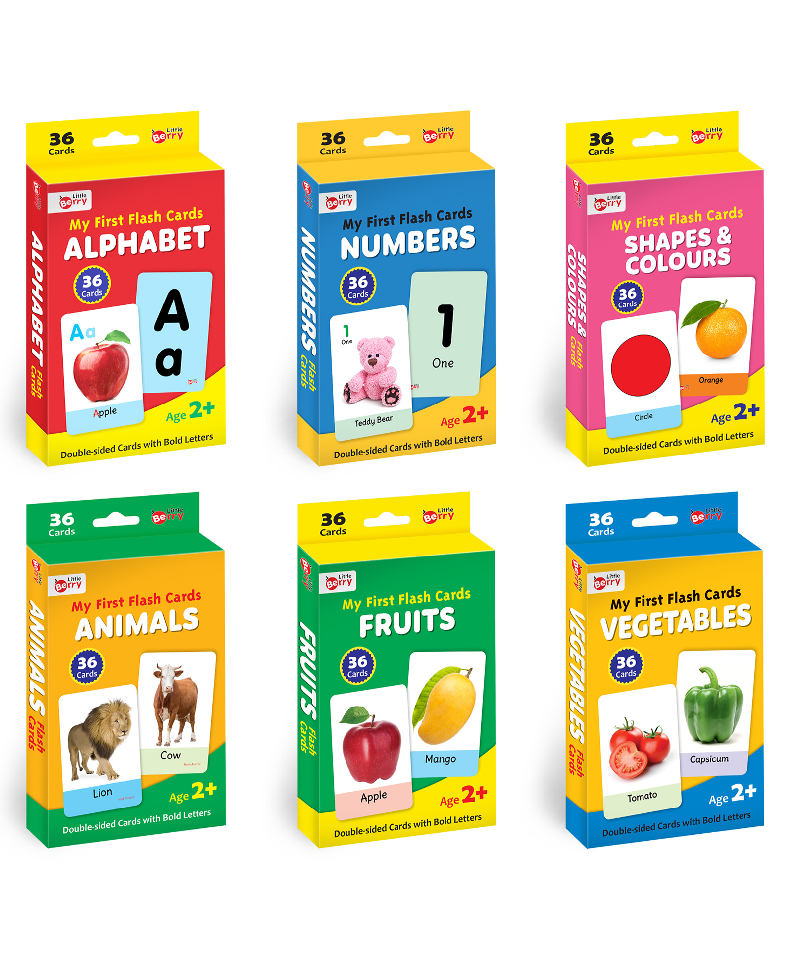 Little Berry My First Flashcards Early Learning and Educational Pack of 6 - 216 Cards-image-31