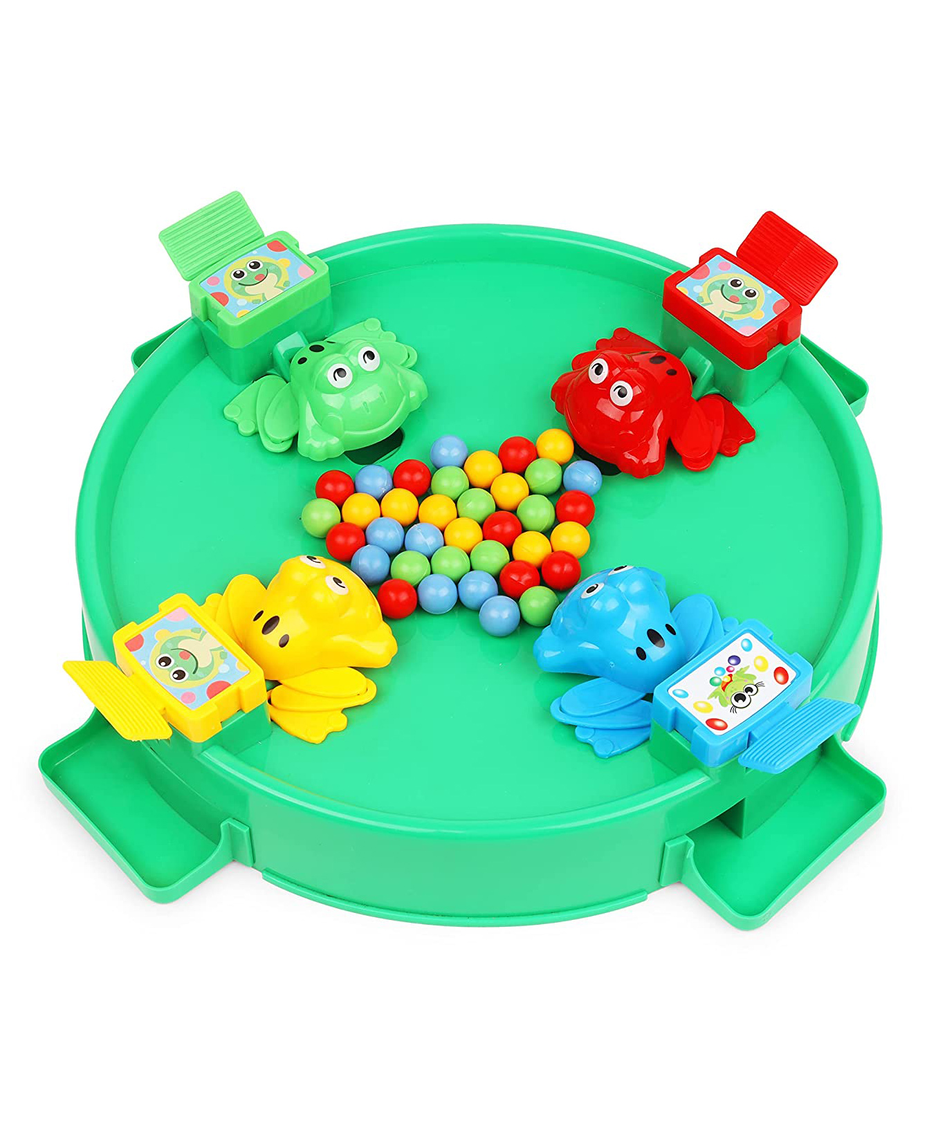 Oskart Frog Eat Beans Game 4 Players Eat The Beans Hungry Frog Game for Kids Multiplayer Game for Players Board Game (Assorted colour and Print)-image-35