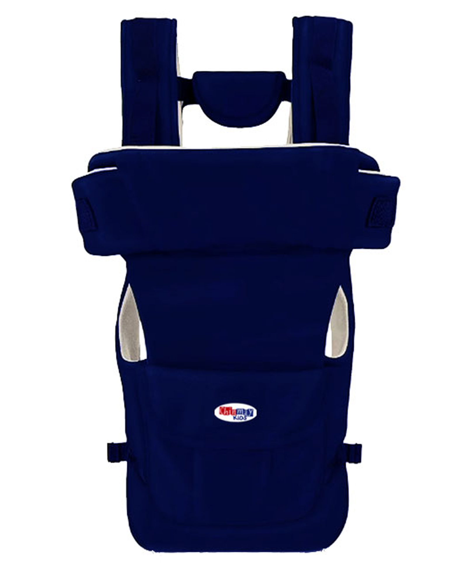 Chinmay Kids 4 Way Premium Baby Carrier Bag With Adjustable Strap & Head Support - Navy Blue-image-2