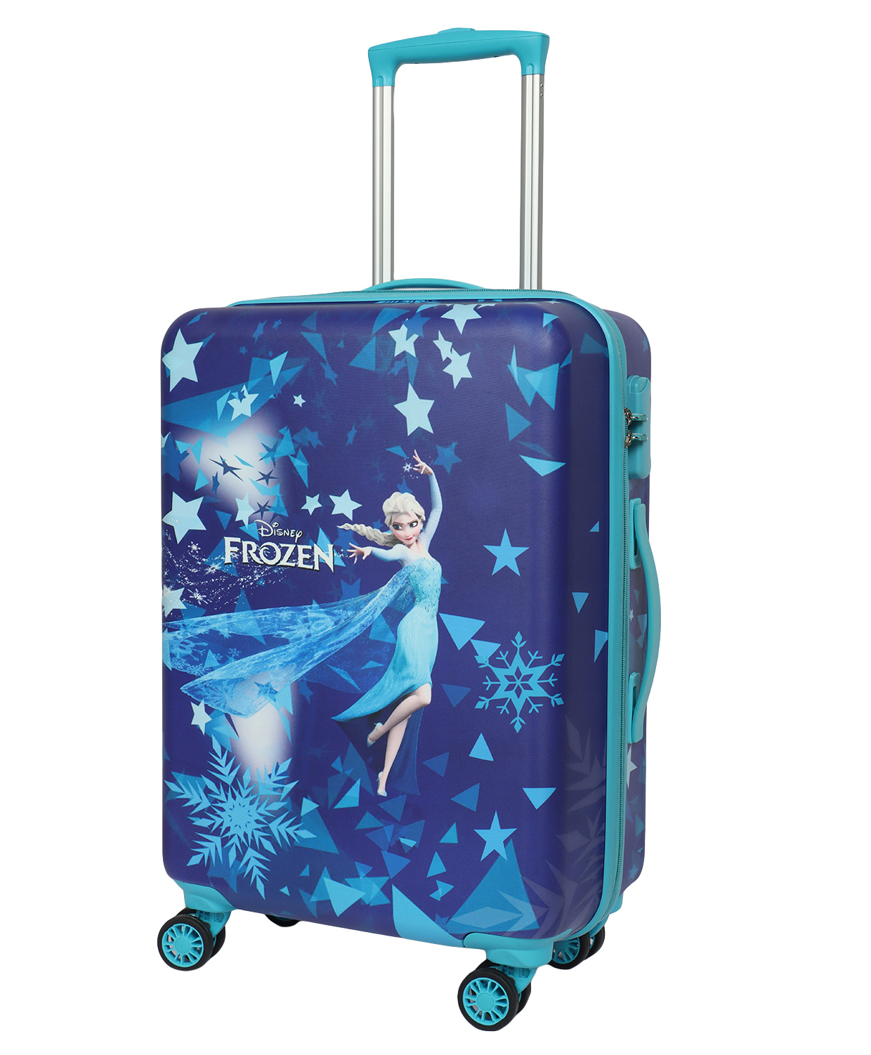 Novex Disney Original Frozen Hard Sided Polycarbonate Kids Trolley Bag with 4 Wheel - Blue-image-38
