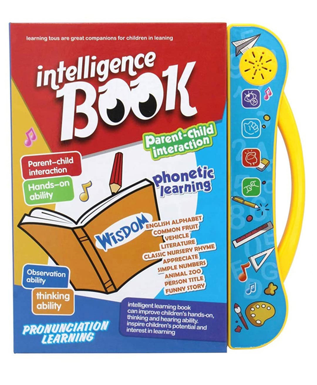 Akn Toys Intelligence Book Sound Book - Color May Vary-picture-30