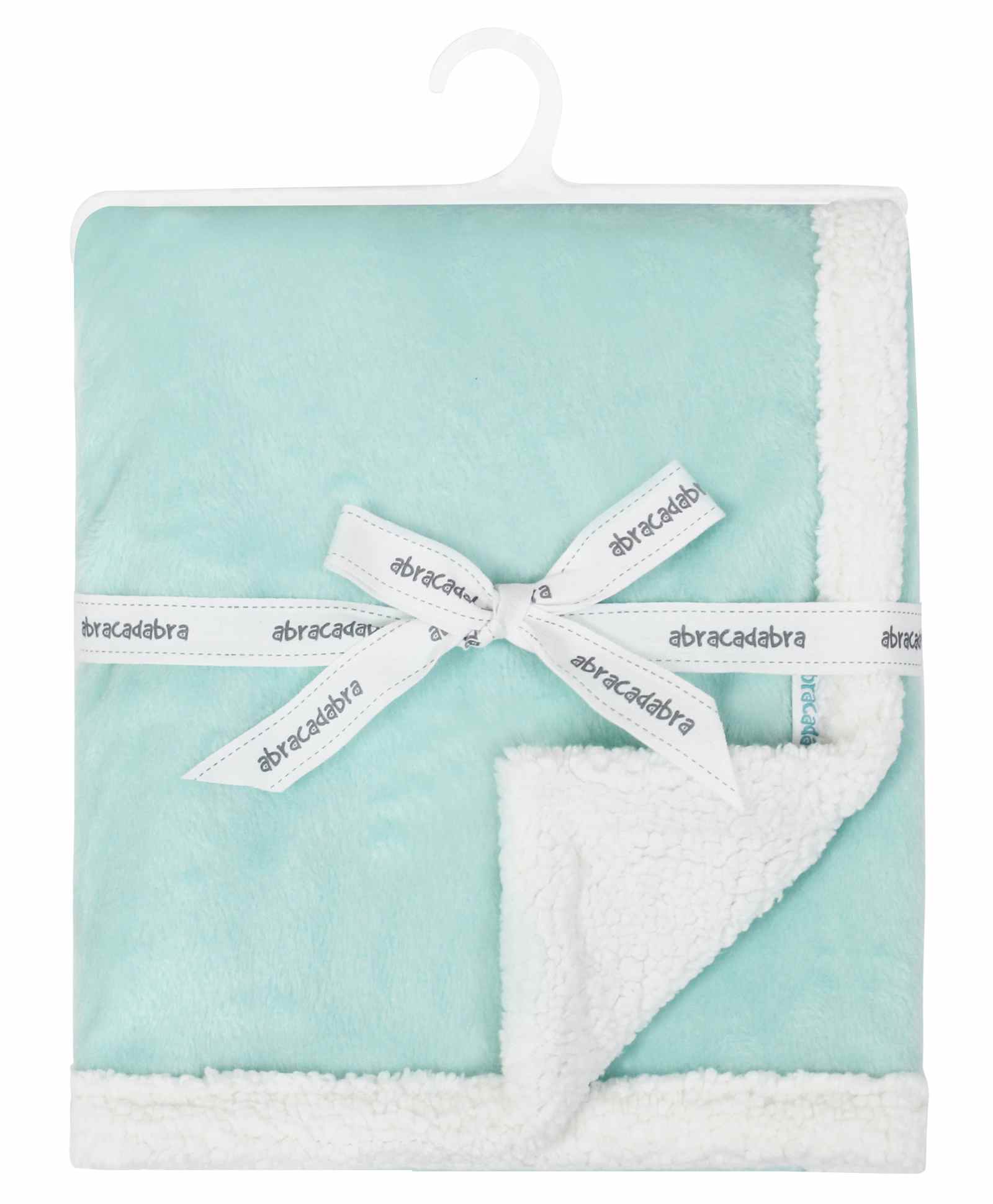 Abracadabra Plush Chamois Baby Blanket - Turquoise-picture-27