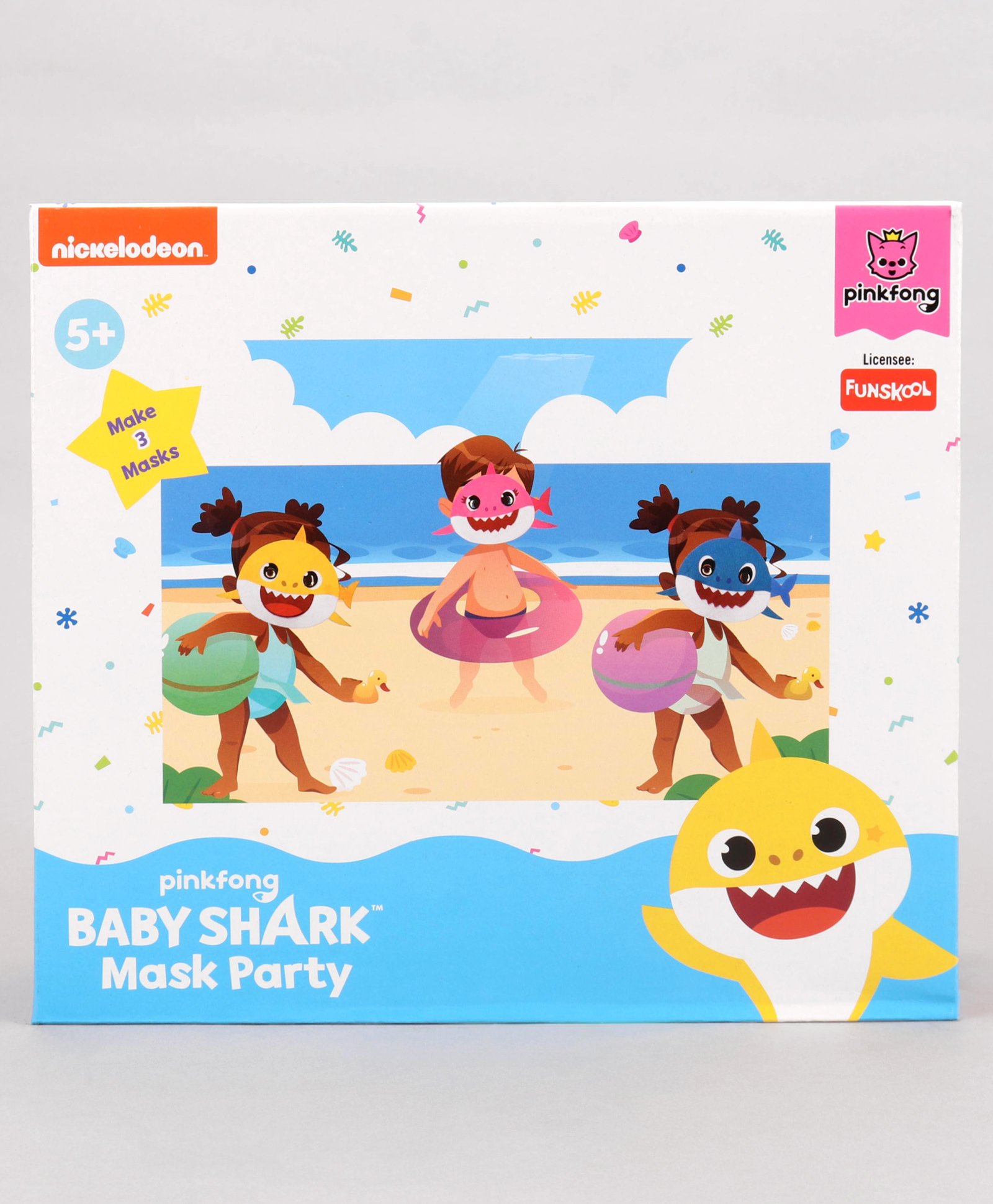 Handycrafts Baby Shark Party Mask Kit - Yellow Pink Blue-image-39