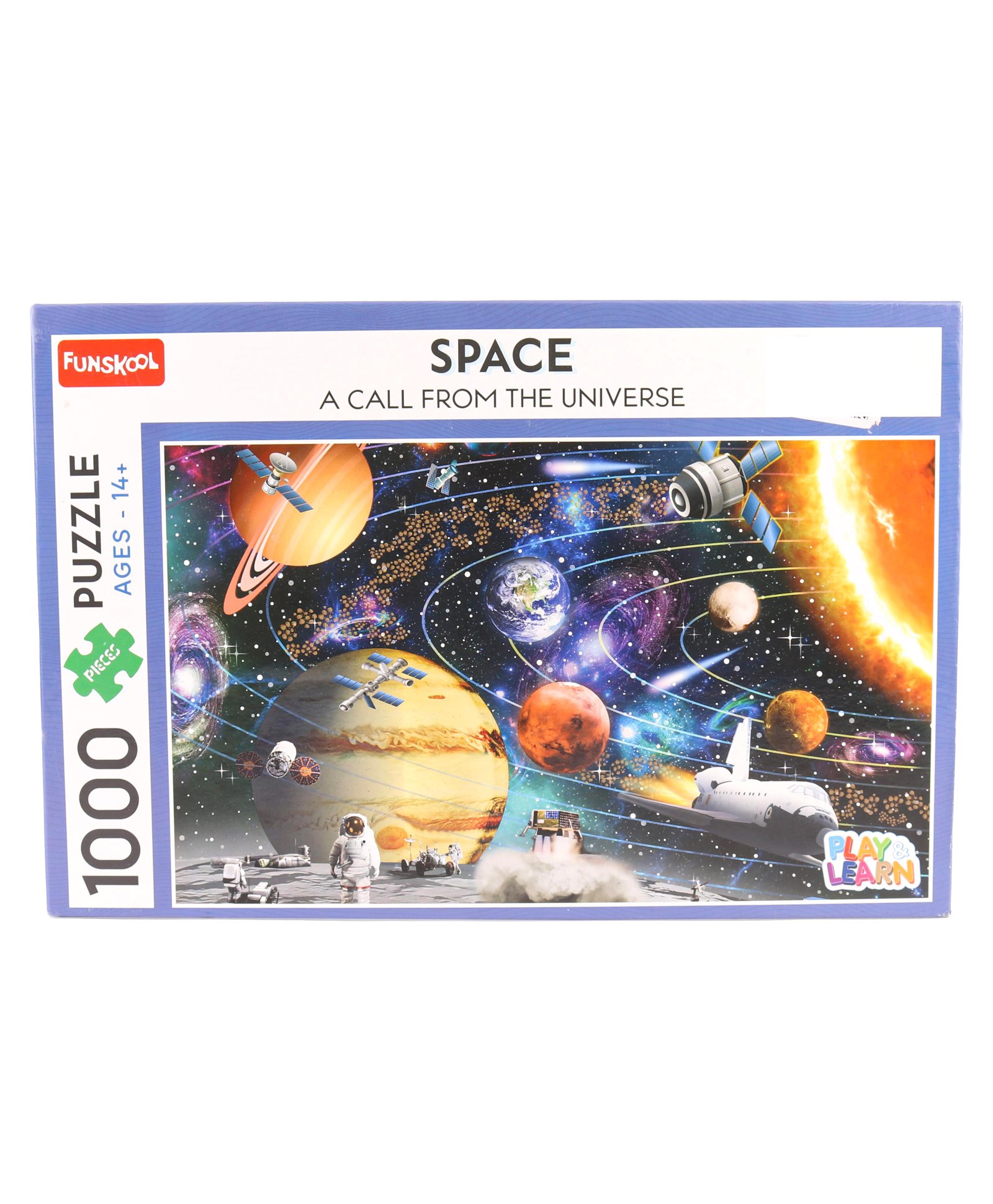 Funskool Space Play & Learn Educational Jigsaw Puzzle Game Multicolour - 1000 Pieces-image-44
