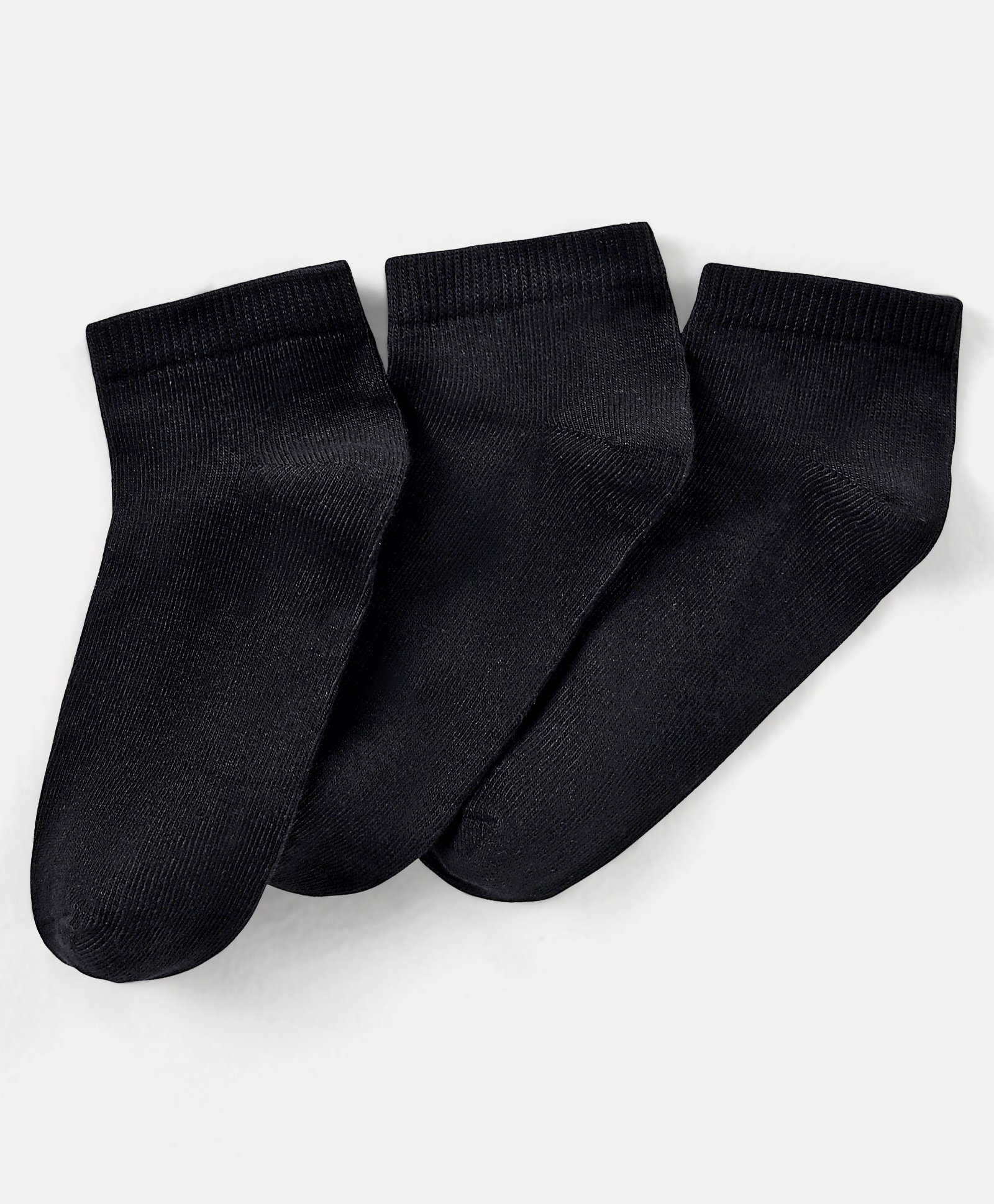 Pine Kids Anti Microbial Biowashed Regular Length Socks Pack of 3 - Black-image-20