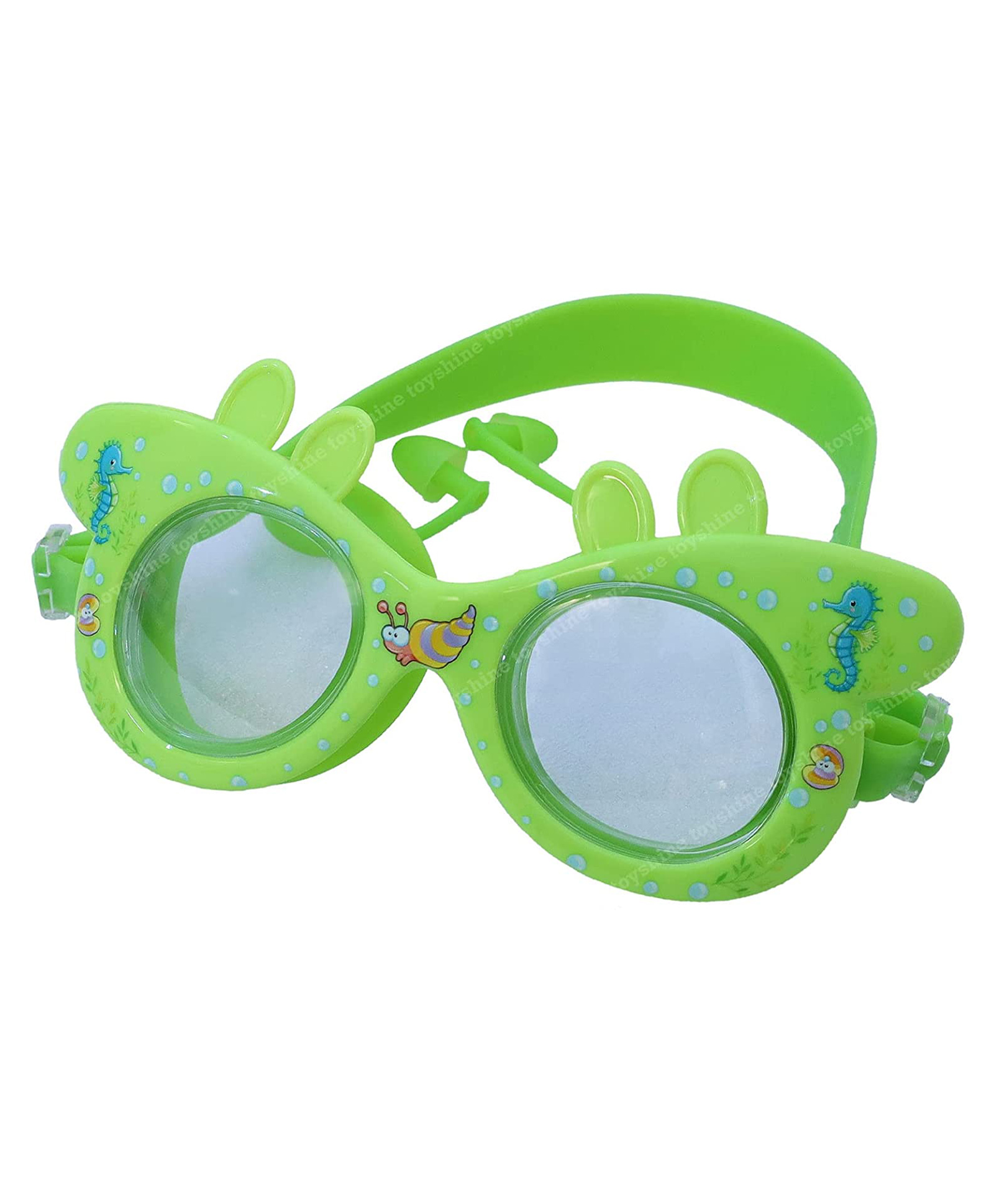 Toyshine Swim Goggles ( Dolphin Design ) Anti Fog No Leaking Clear Vision Water Pool Swimming Goggles (Age 6-14) Light Green SSTP-image-37