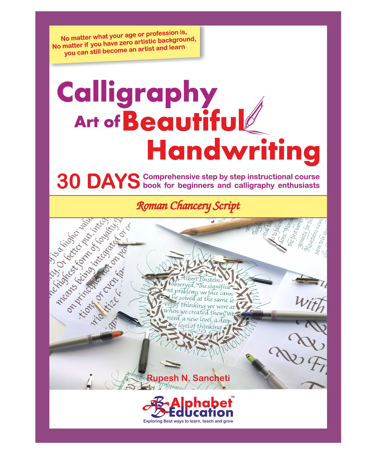 Alphabet Education Calligraphy Art of Beautiful Handwriting - English-image-31