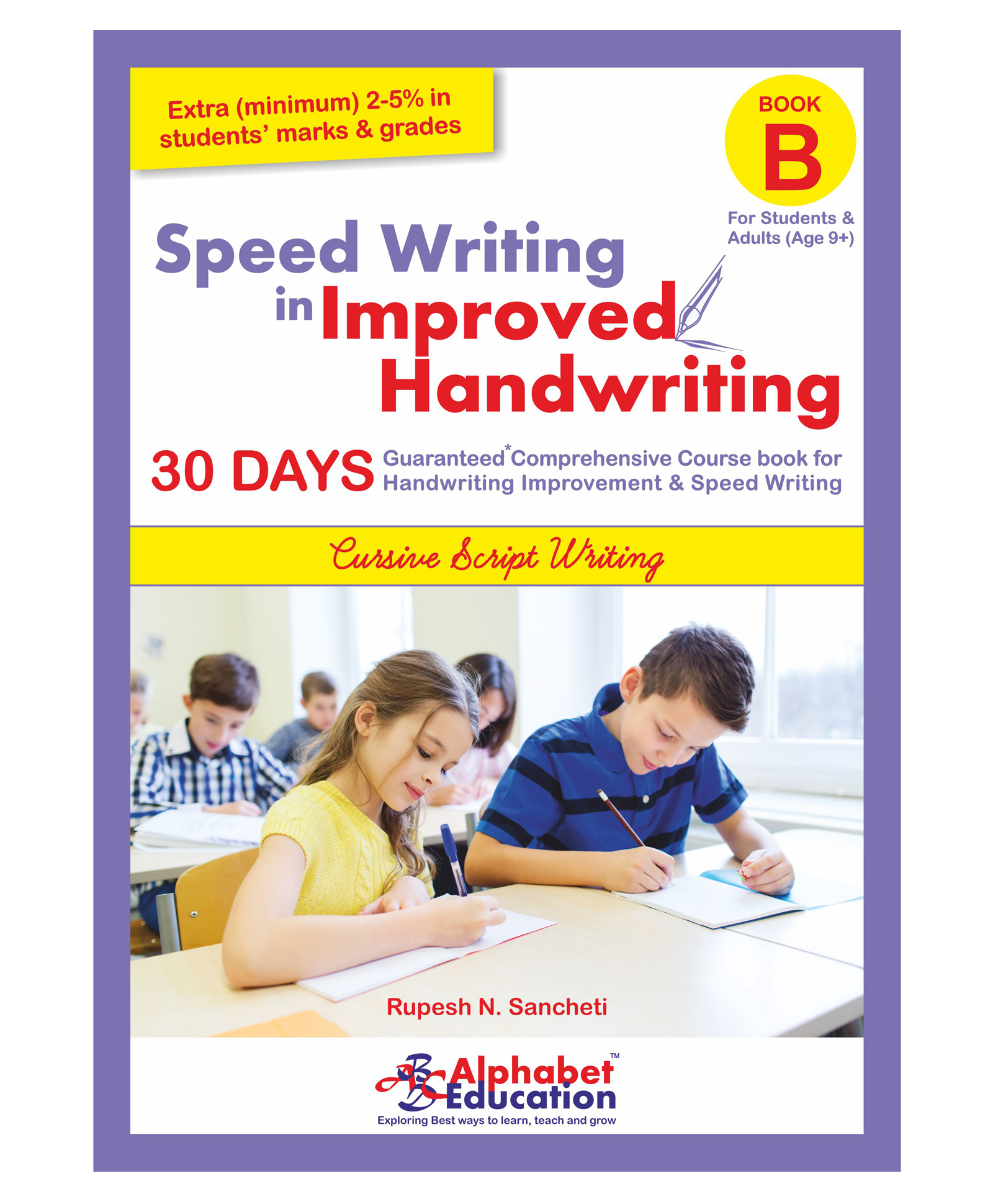 Alphabet Education Cursive Writing Speed Writing In Improved Handwriting Book B - English-picture-27