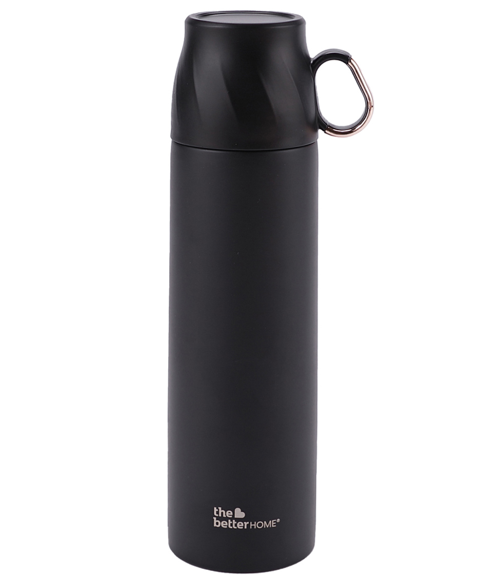 The Better Home Vacuum Thermos Flask with Cup Black - 500 ml-picture-8