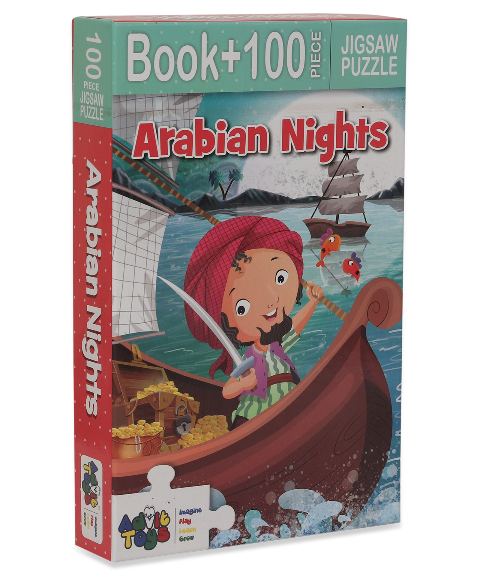 Advit Toys  Arabian Nights  Jigsaw Puzzle with Educational Fun Fact Book - 100 Pieces-picture-32