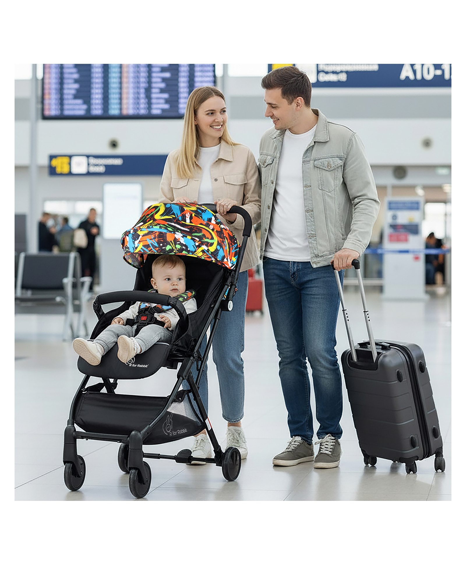 R for Rabbit Pocket Stroller Lite- Black-picture-24