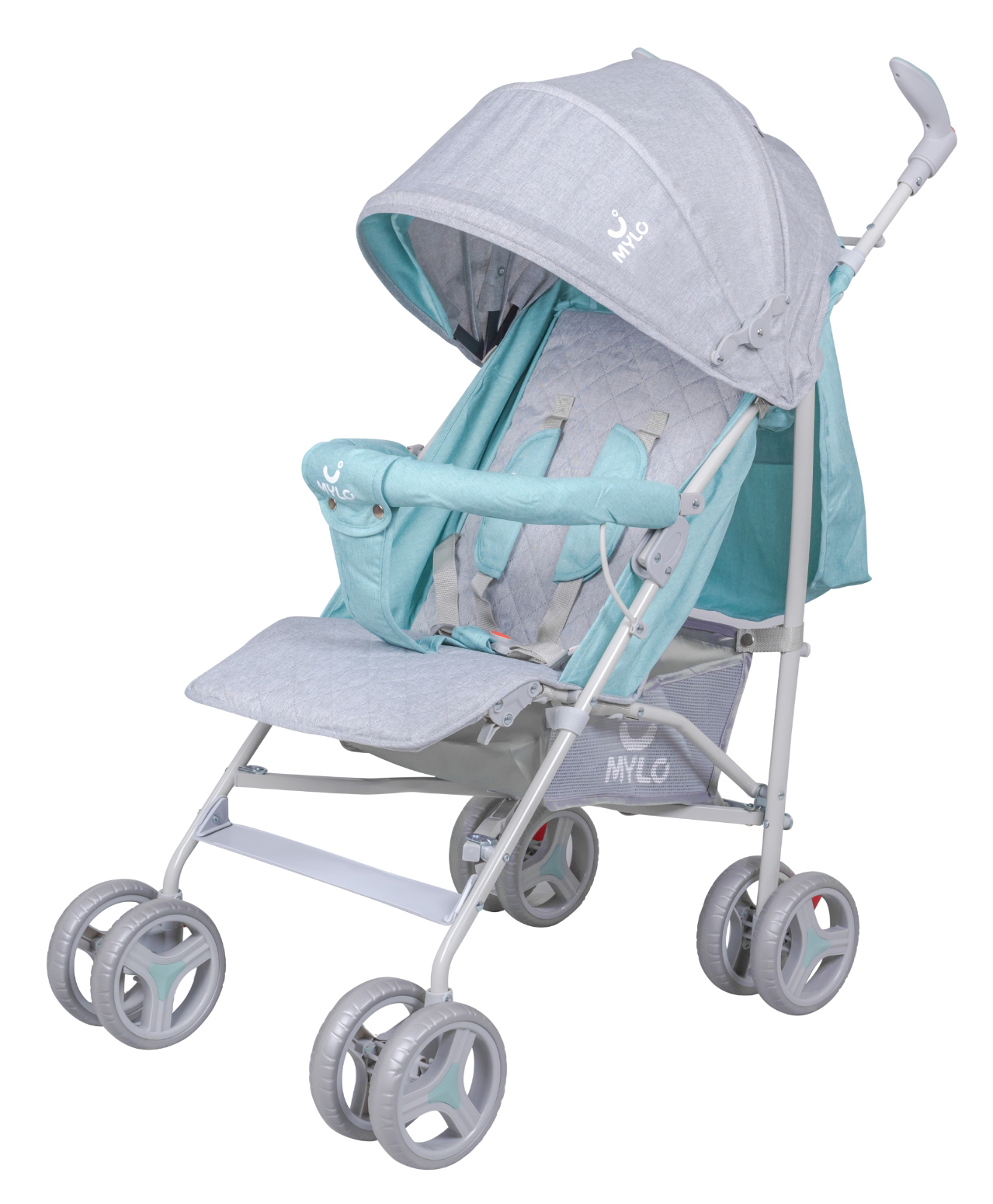 Mylo Baby Vista Ultra-Light Stroller 360 degree Front wheel Swivel function - Green Grey-picture-45