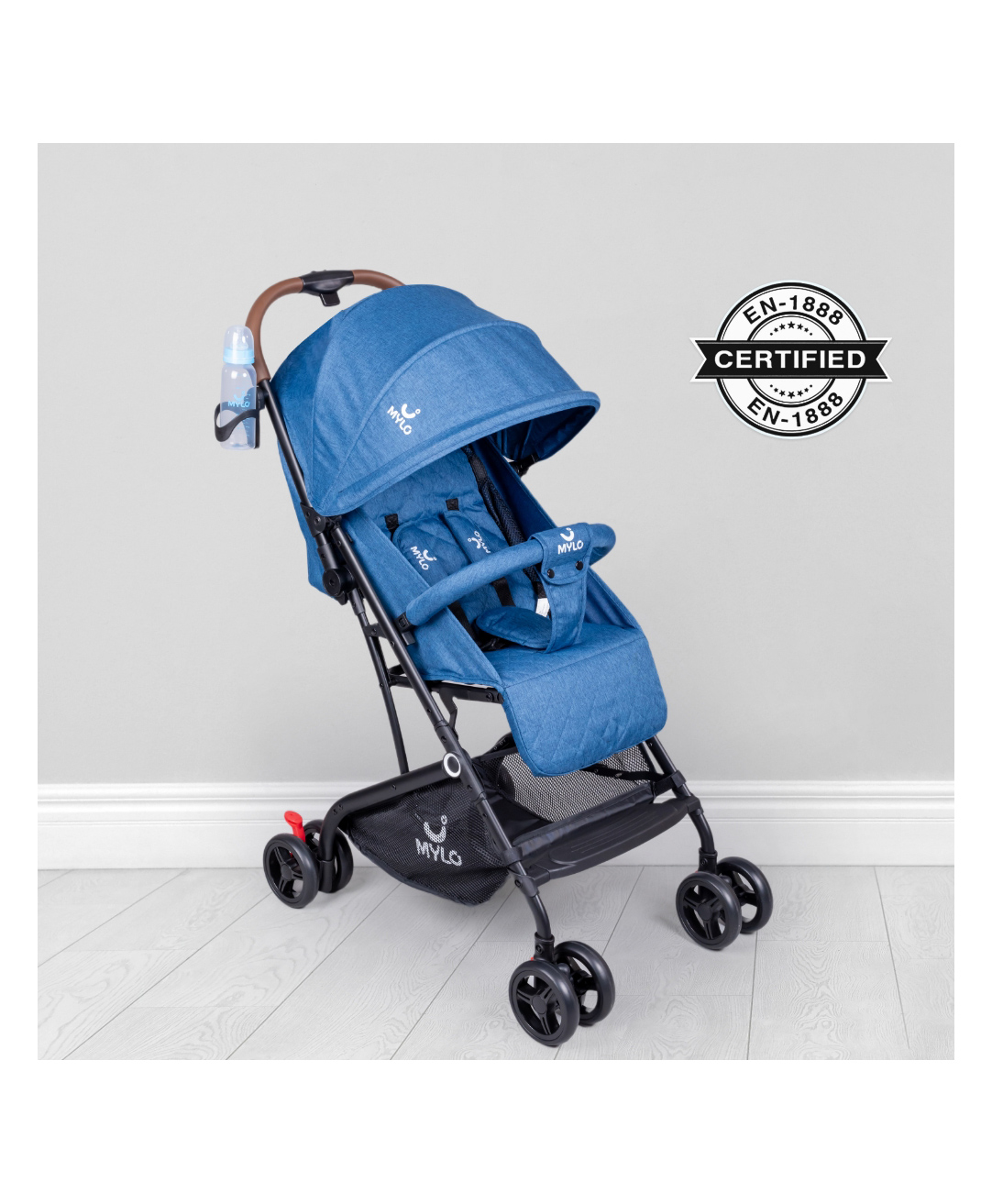 Mylo Baby Riviera Ultra-Light Premium Stroller 5 Points Safety Harness Multi Position Reclining - Blue-picture-44