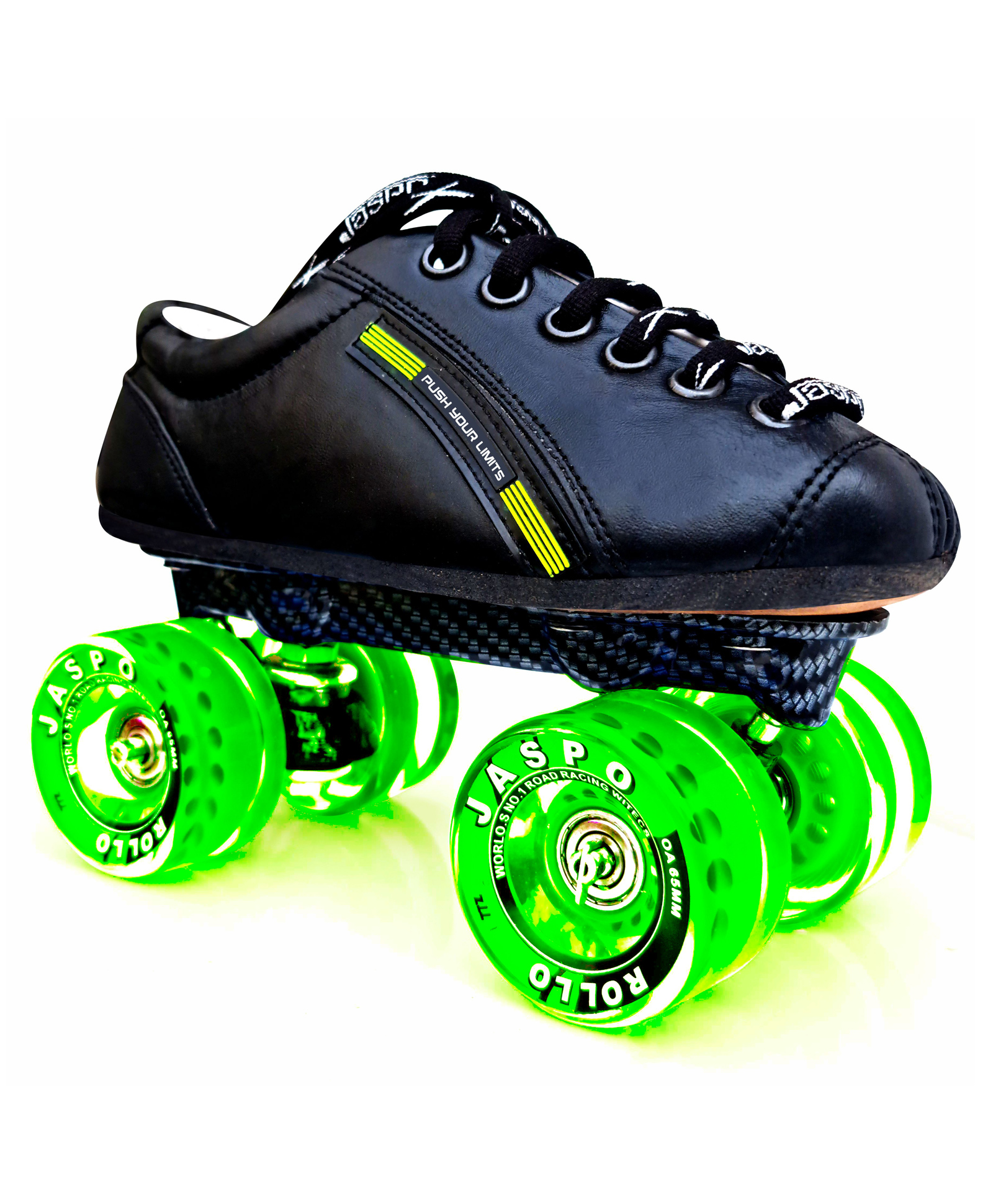 Jaspo Pro Hyper Quad Shoe Skates Size 1 UK - Green-image-32