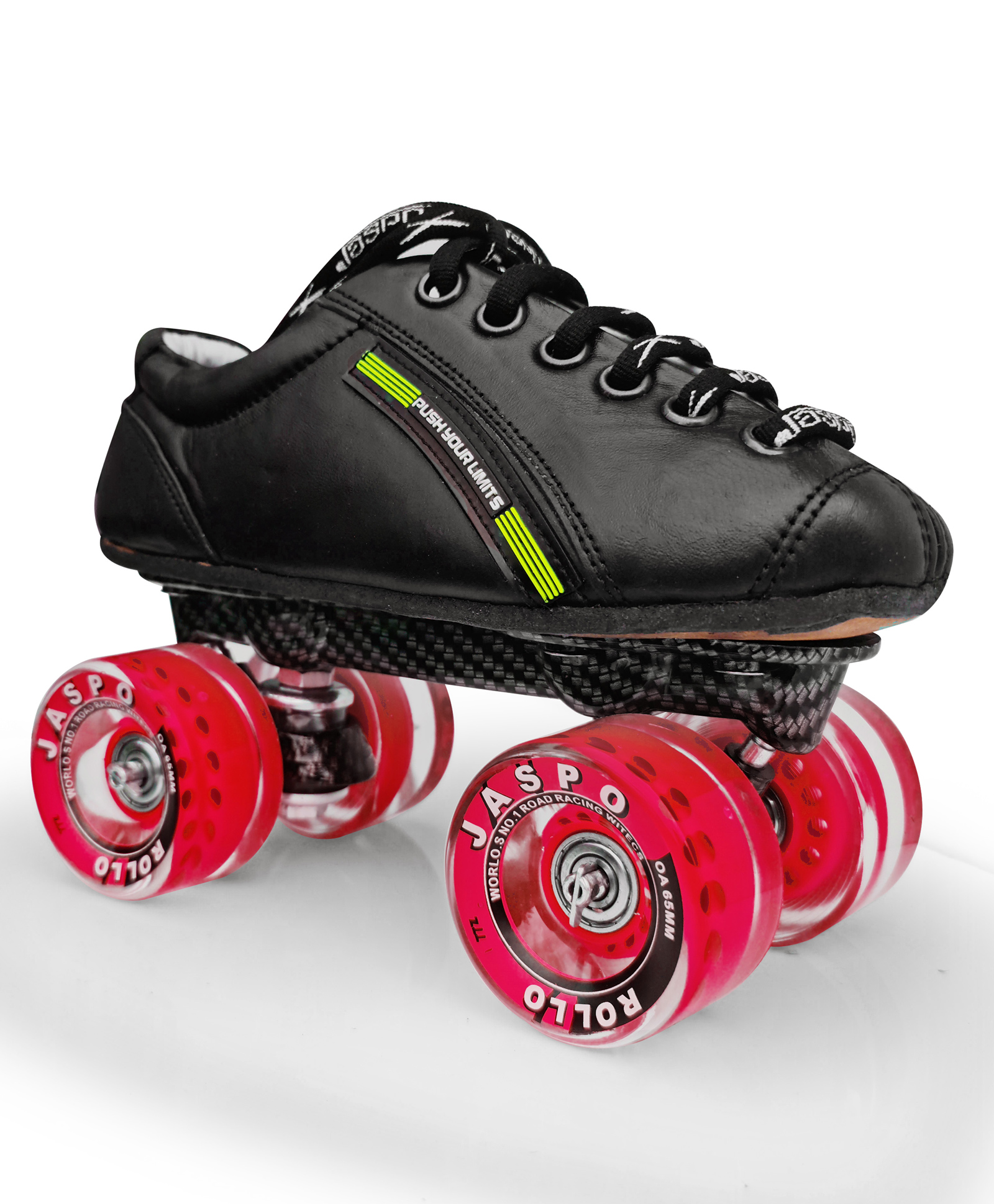 Jaspo Unisex Pro Hyper Quad Outdoor Wheel Shoe Skates Size -1 Uk Red-image-33