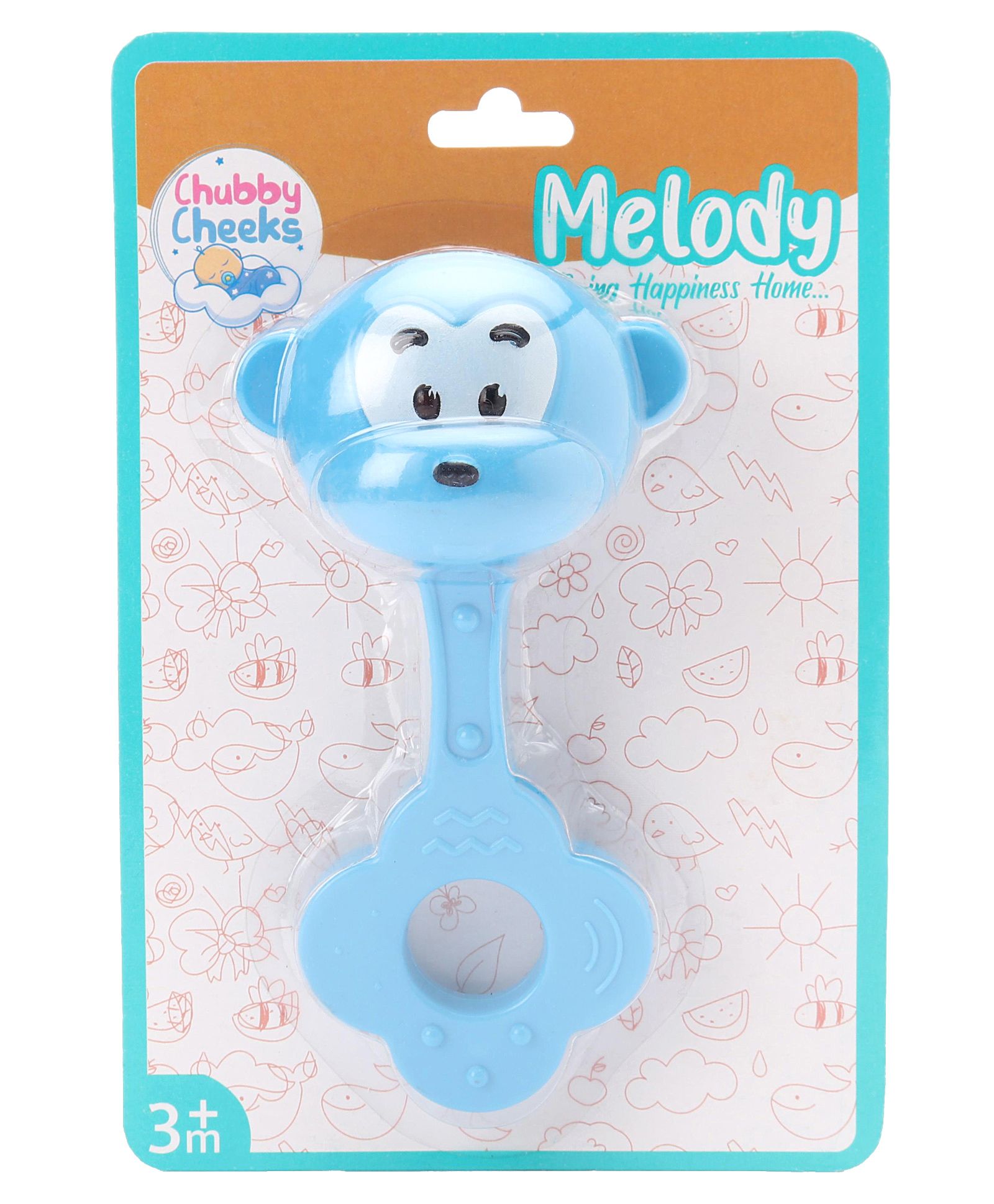 Sunny Melody Key Rattle Monkey - Color May Vary-image-47
