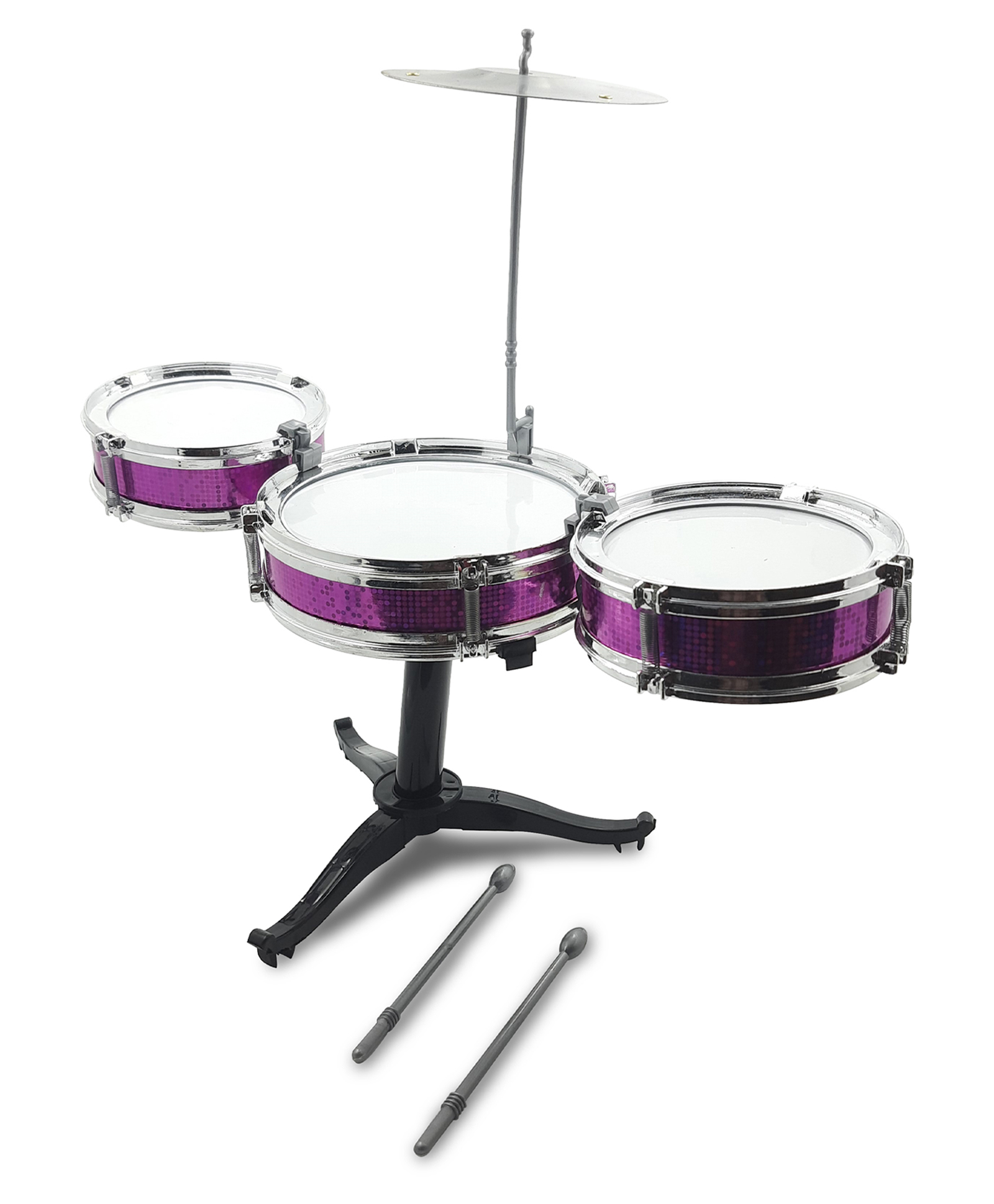 Vijaya Impex Mini Jazz Drum Set (Colour May Vary)