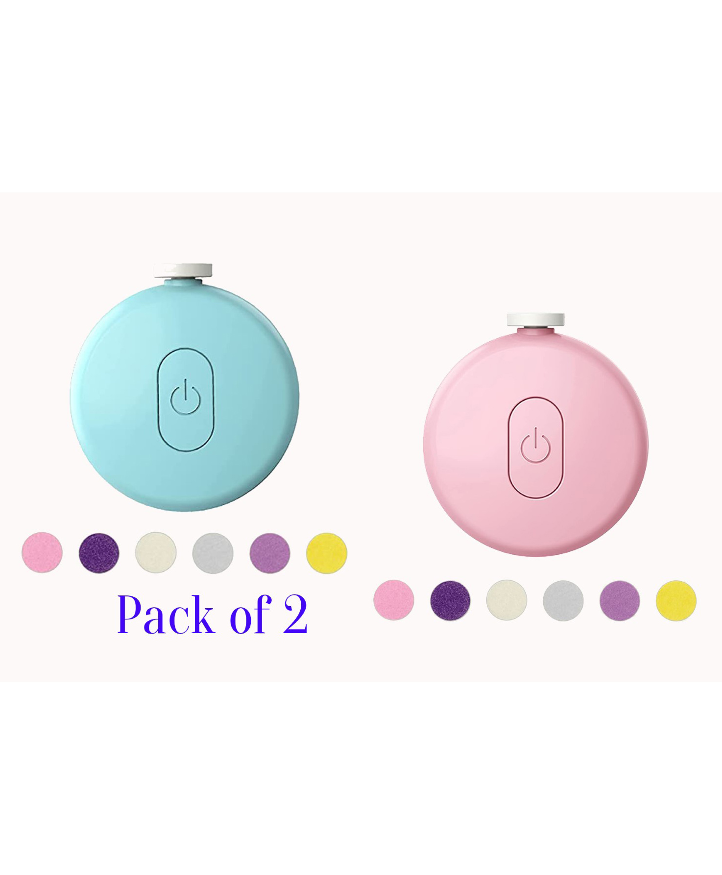 Boxot Impex  Baby Nail Trimmer Electric Safe Baby Nail Clippers Manicure Set Trim Polish Grooming kit for Newborn Toddler or Adults Toes Fingernails  - Blue and Pink-image-46