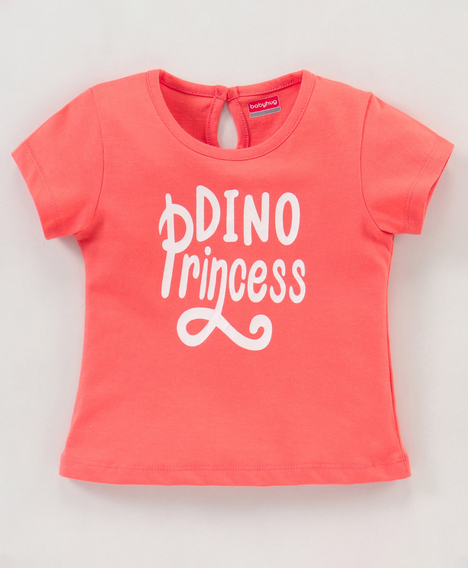Babyhug 100% Cotton Half Sleeves Tee with Graphics - Orange-image-48