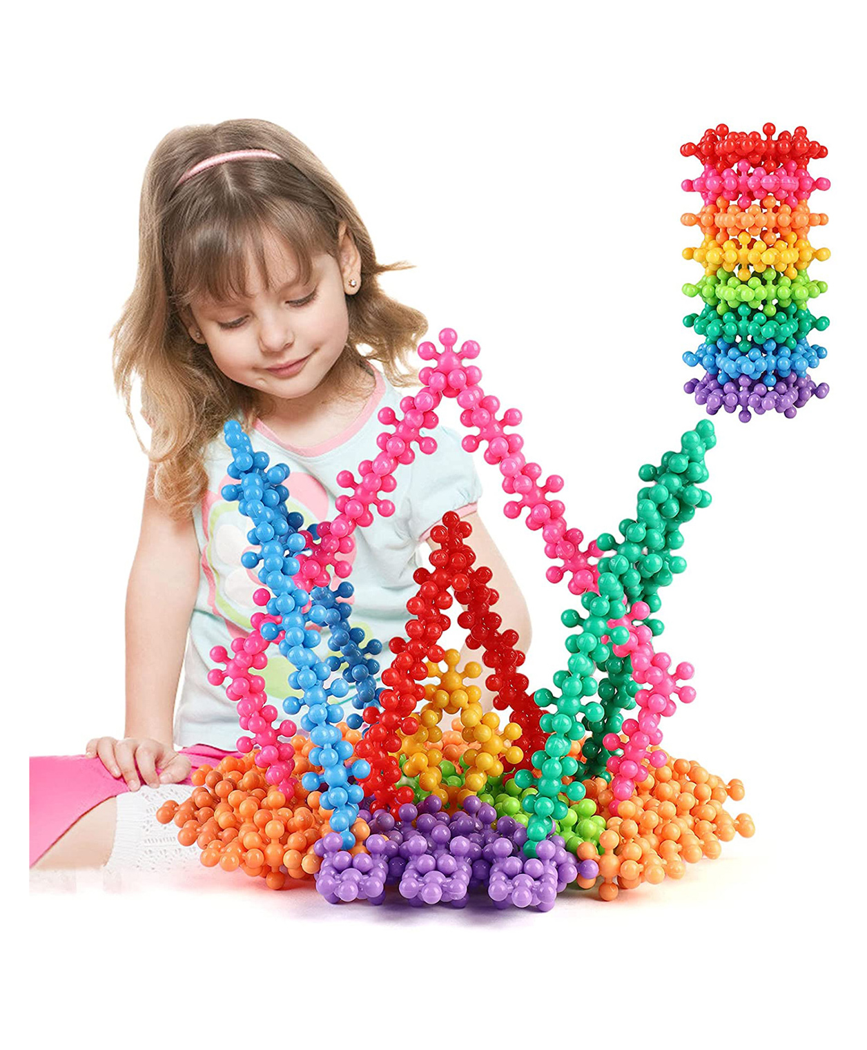 ADKD Educational Building Blocks Toys Interlocking Solid Plastic Toys Multicolor - 300 Pieces-picture-16
