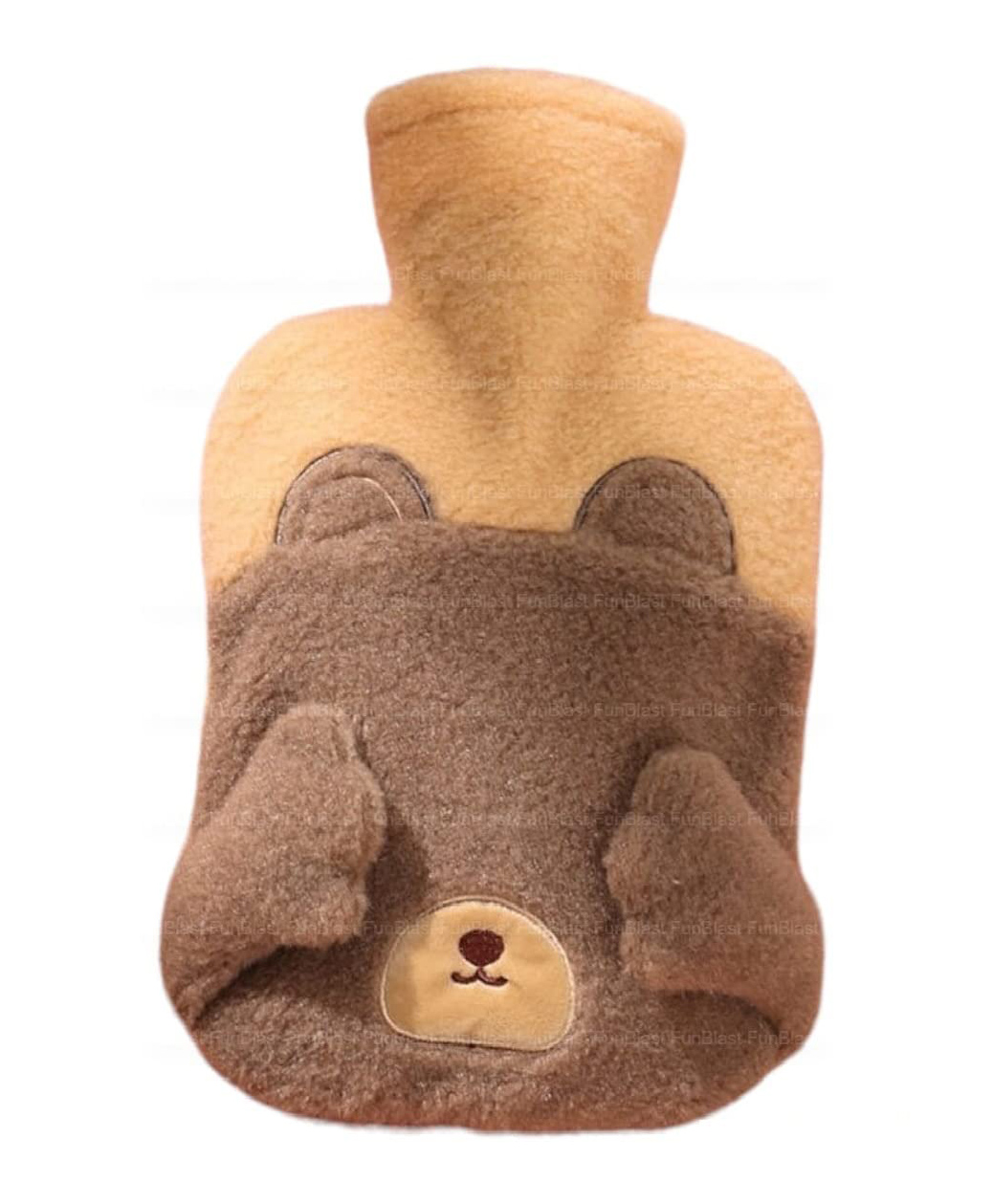 FunBlast Bear Design Hot Water Bag with Soft Cover 1000 ml - Brown-image-44