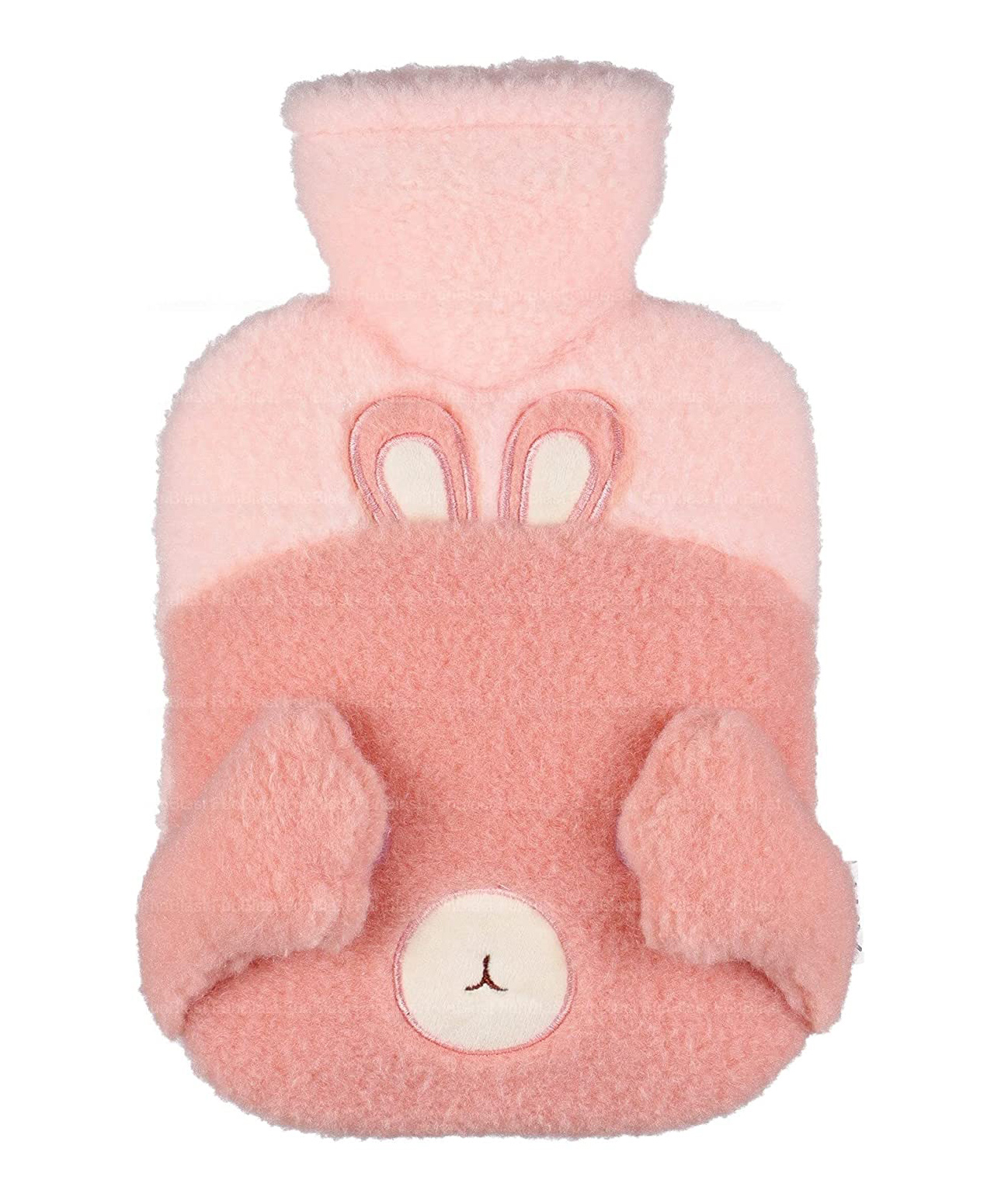 FunBlast Bear Design Hot Water Bag with Soft Cover 1000 ml - Pink-image-43