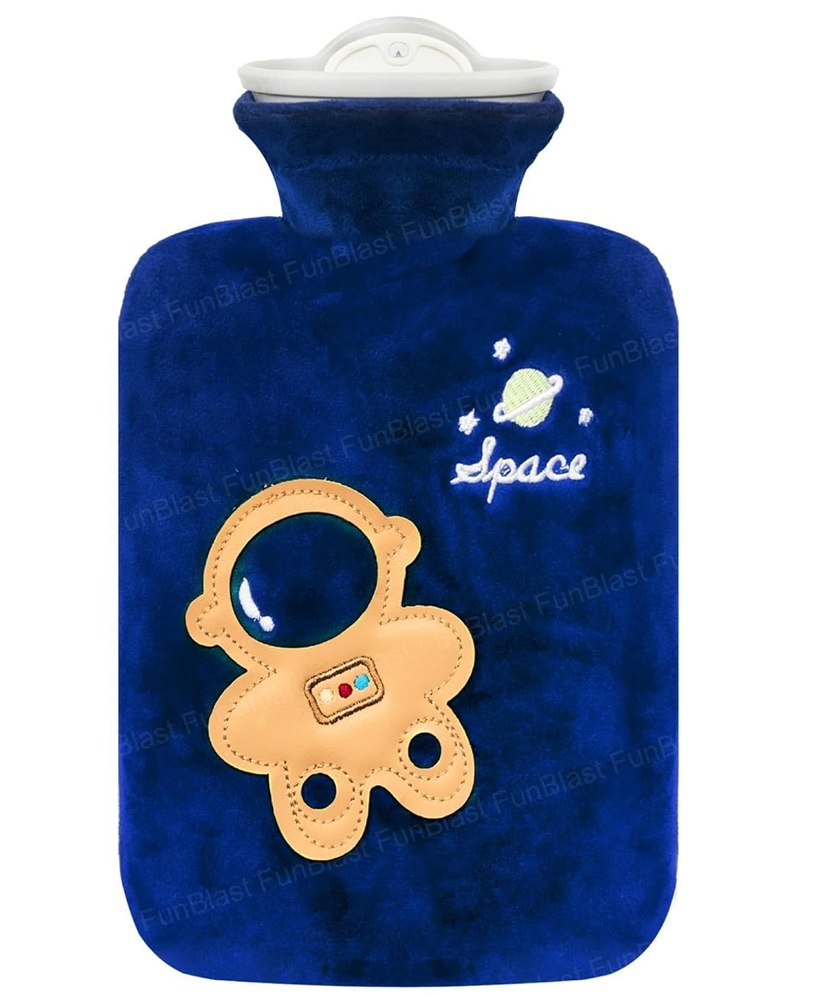 FunBlast Cartoon Design Hot Water Bag with Soft Cover 1000 ml - Blue-image-42