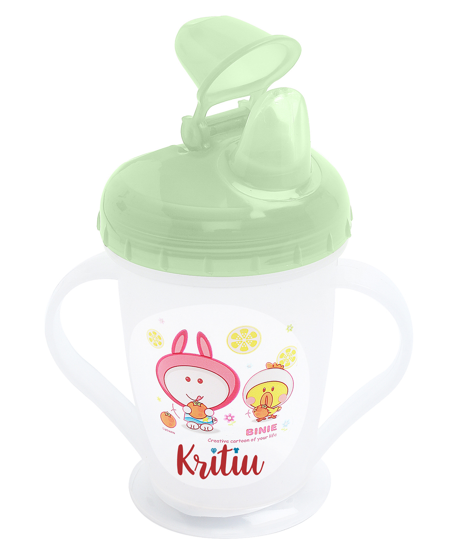 Kritiu Baby Sippy Spout Cup With Handles - 150 ml-picture-36