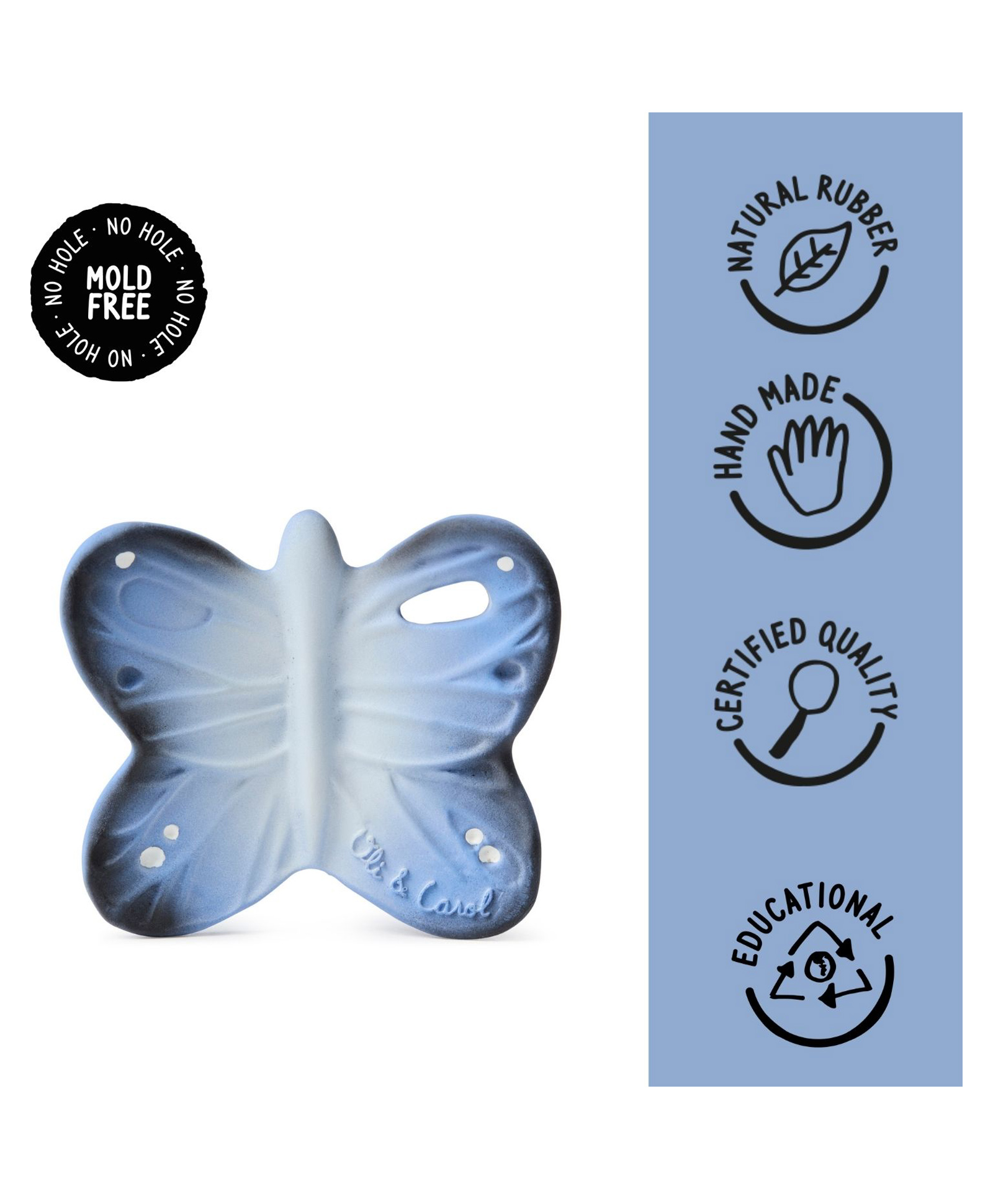 Oli & Carol Blues The Butterfly Chewy Teether - Blue-picture-19