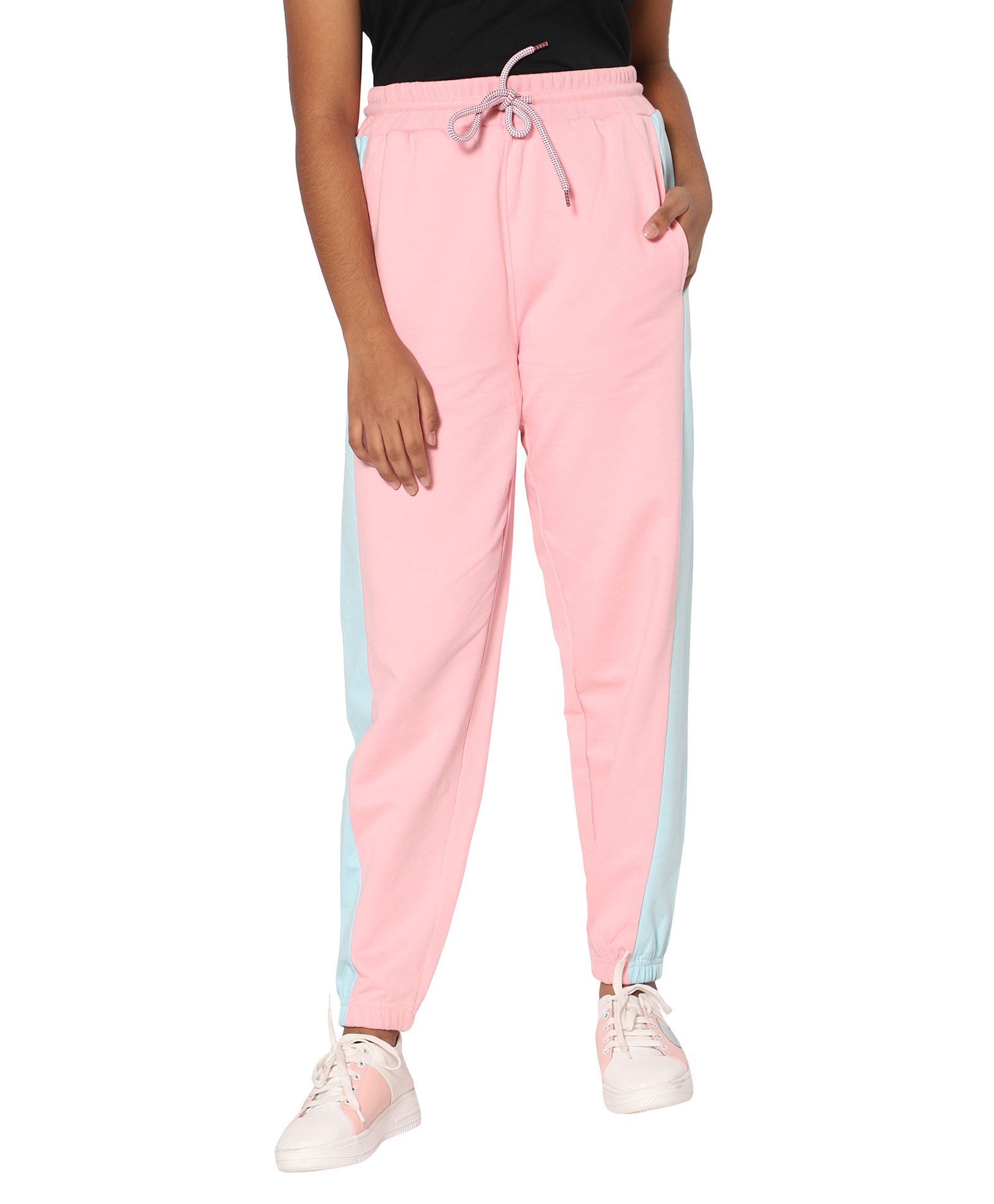 TeenTrums 100% Cotton Cut And Sew Joggers - Pink-image-15