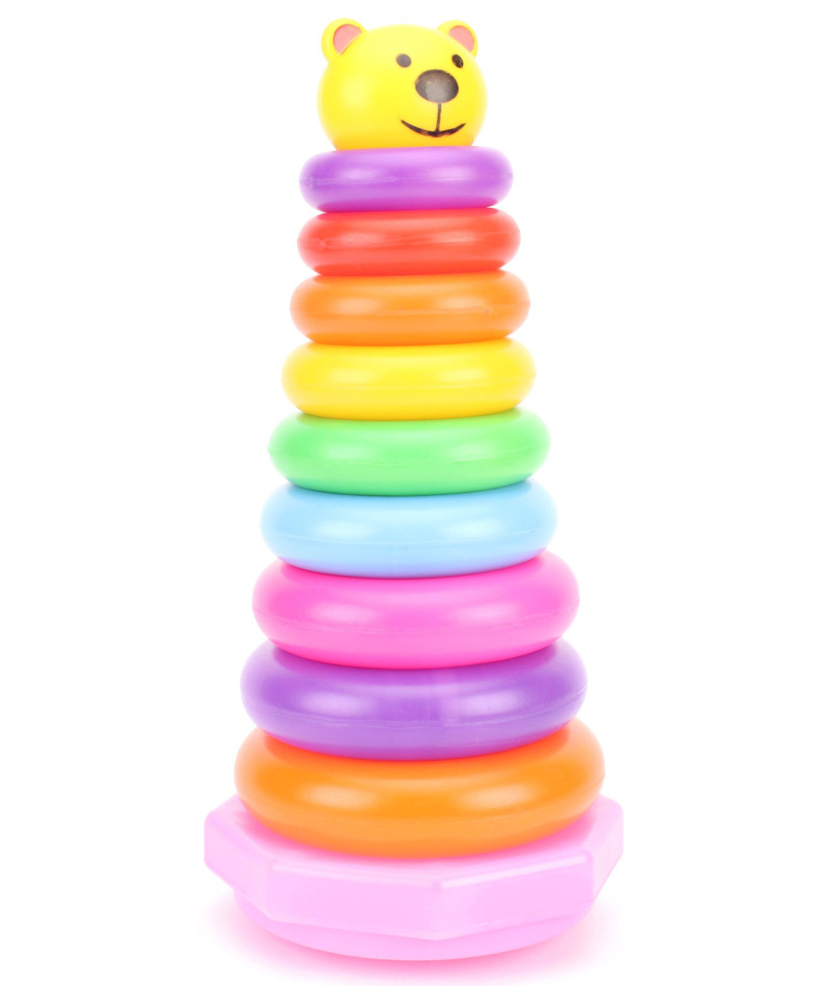 Ratnas Jumbo Stacking Toy With Rings - 9 Pieces (Colour And Print May Vary)