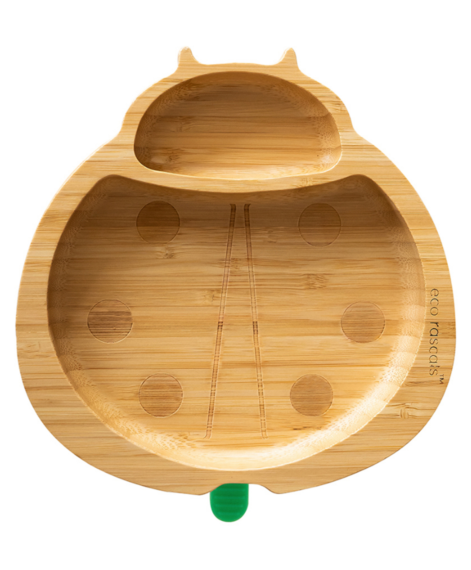 eco rascals Ladybird Shaped Plate - Green-image-2
