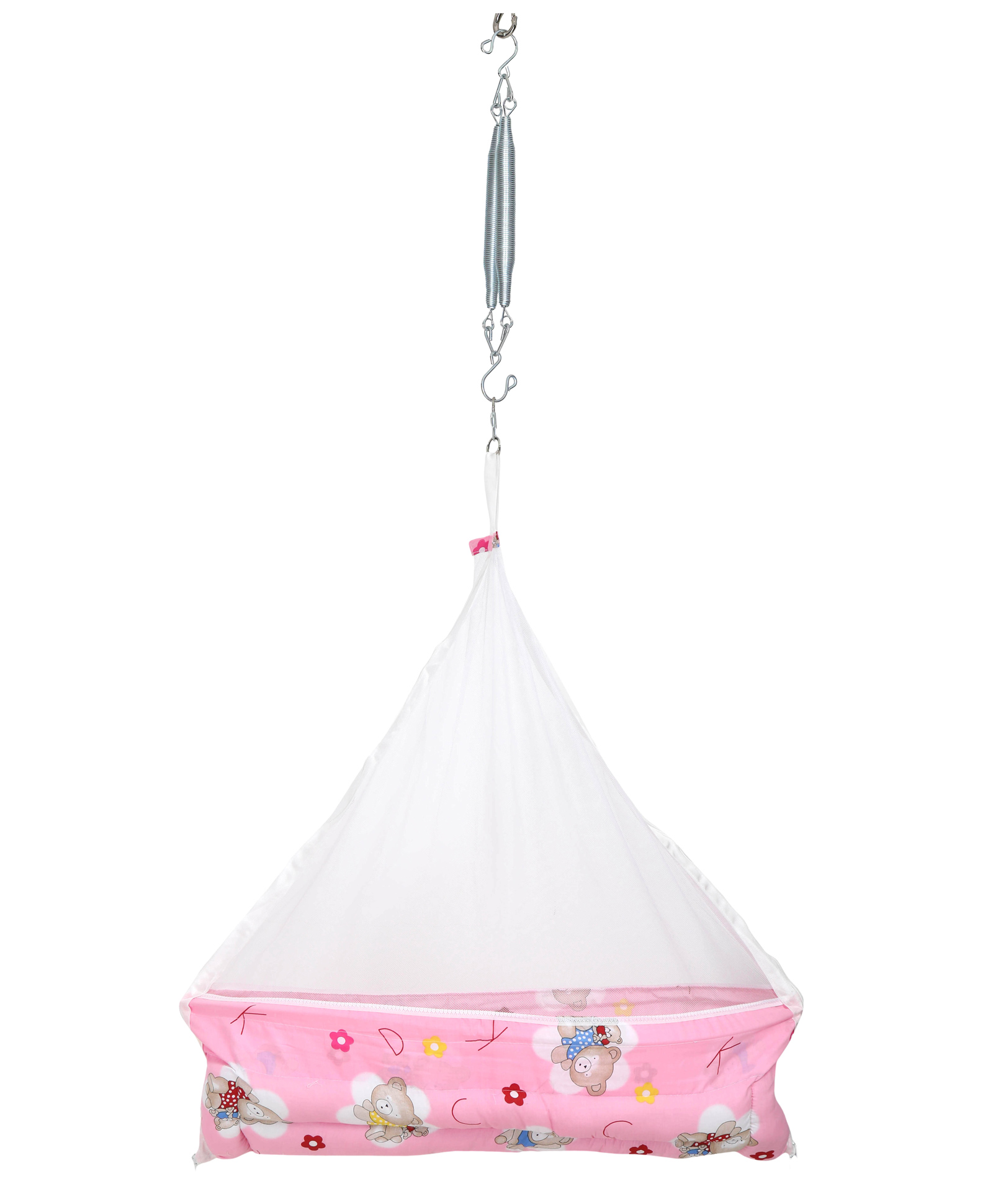 VParents Cruze Baby Swing Cradle with Hanging Spring Window Cradle Metal Hanger Pink-image-40