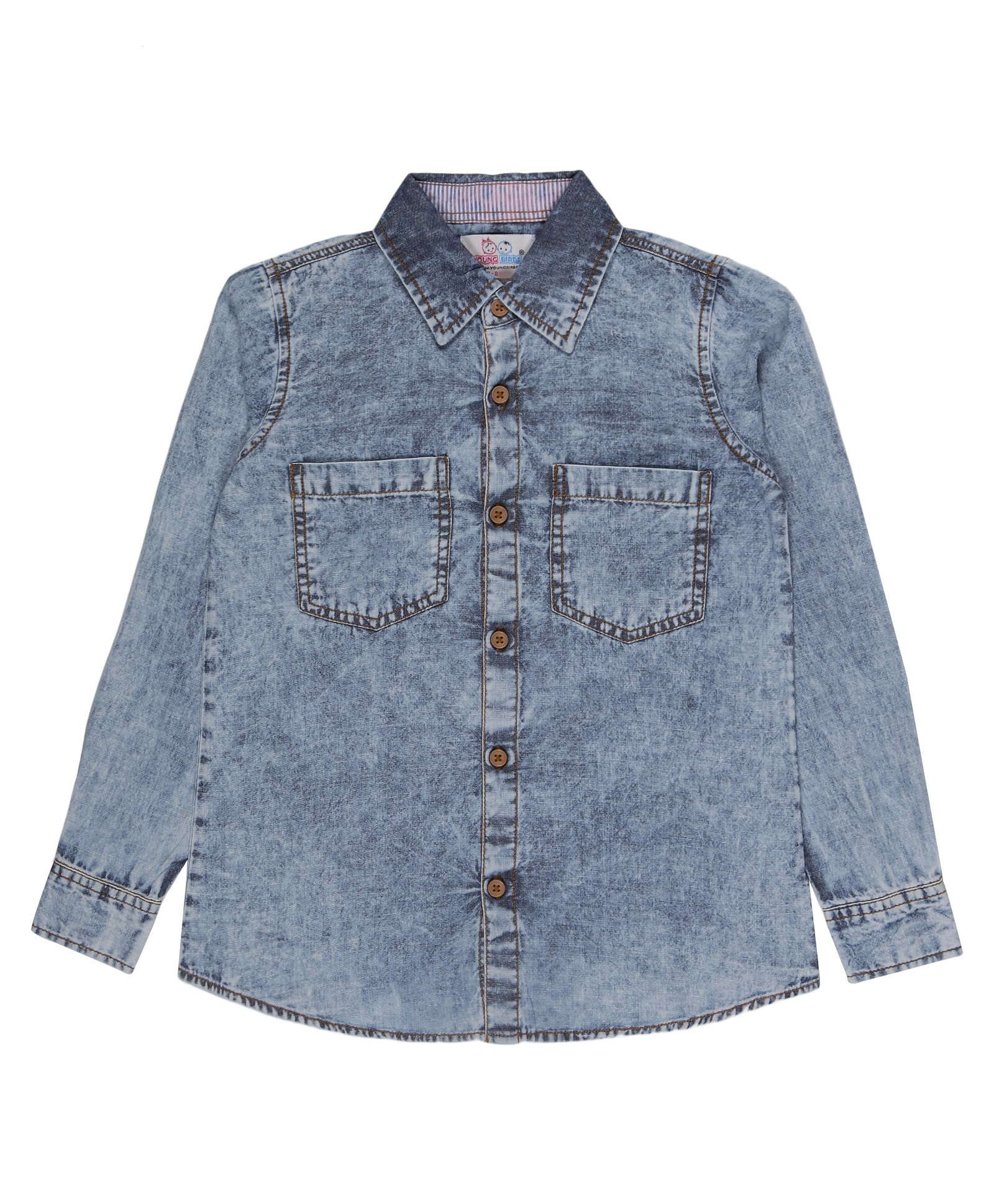Young Birds Full Sleeves Wings With Number Back Printed Shirt - Dark Blue & Brown-picture-16