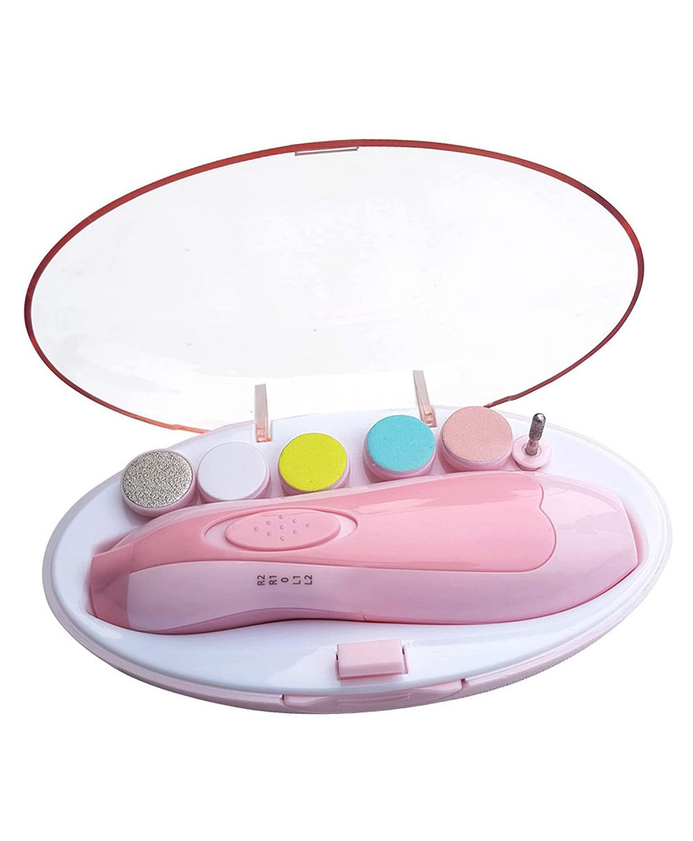 ORTIS Baby Nail File Electric Trimmer With 6 Grinding Heads  (Pink Colour)-picture-23