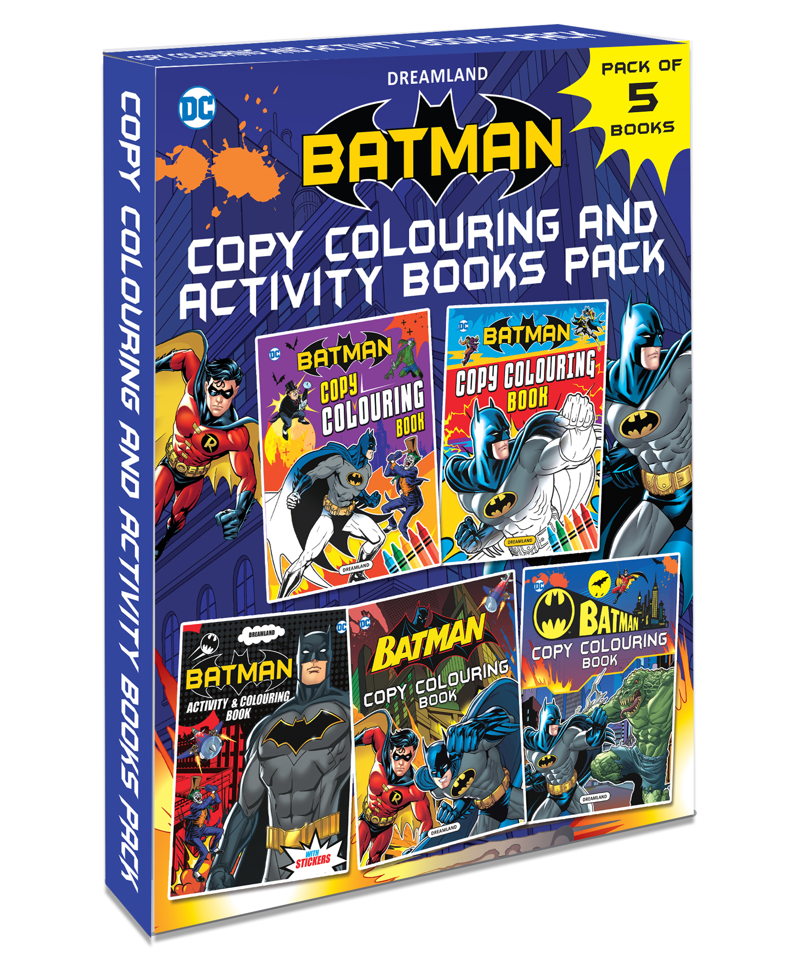 Dreamland Batman Copy Colouring and Activity Books Pack A Pack of 5 Books -  English Online in India, Buy at Best Price from  - 12874746