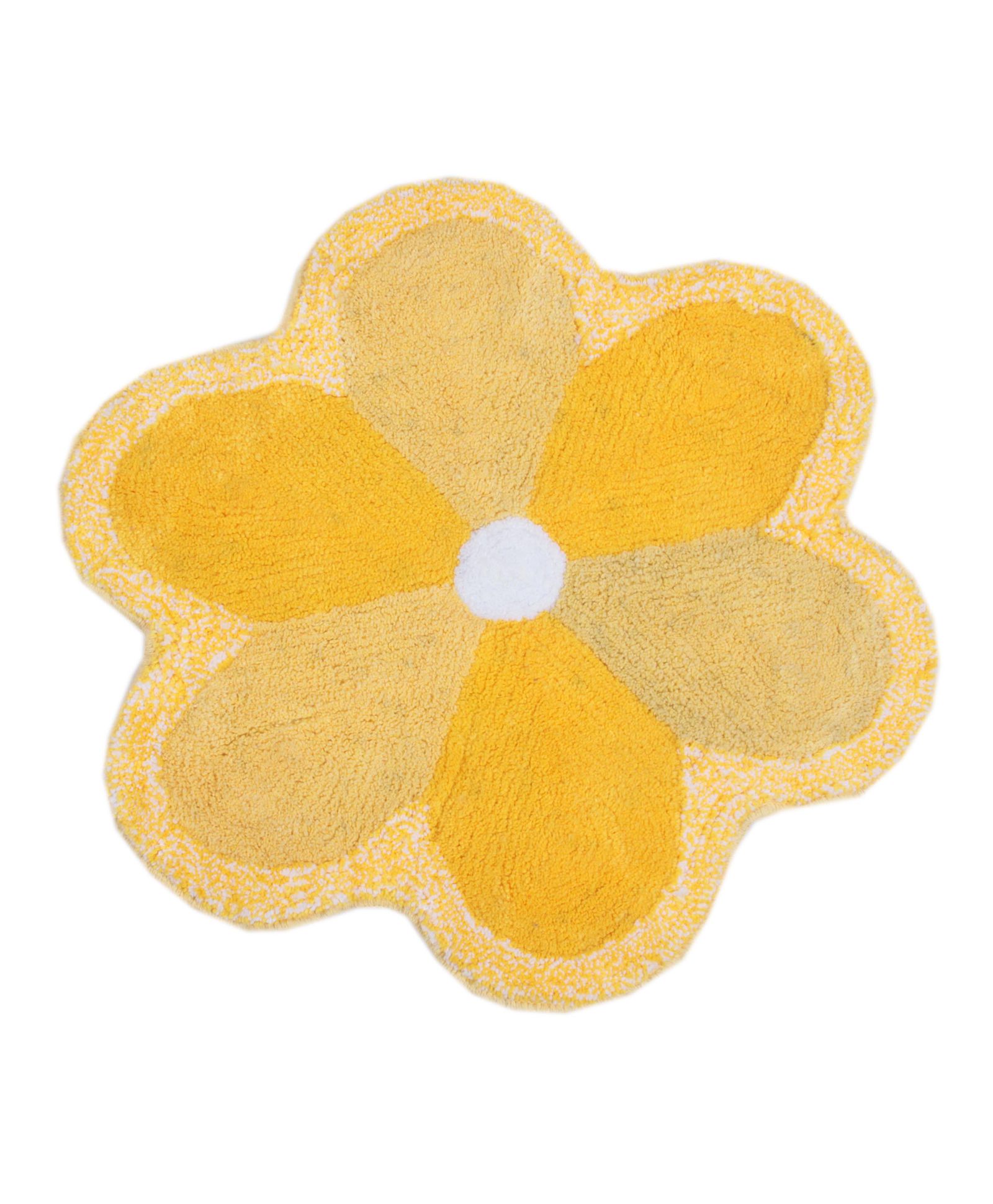 Saral Home Flower Shape Bath Mat - Yellow-picture-40