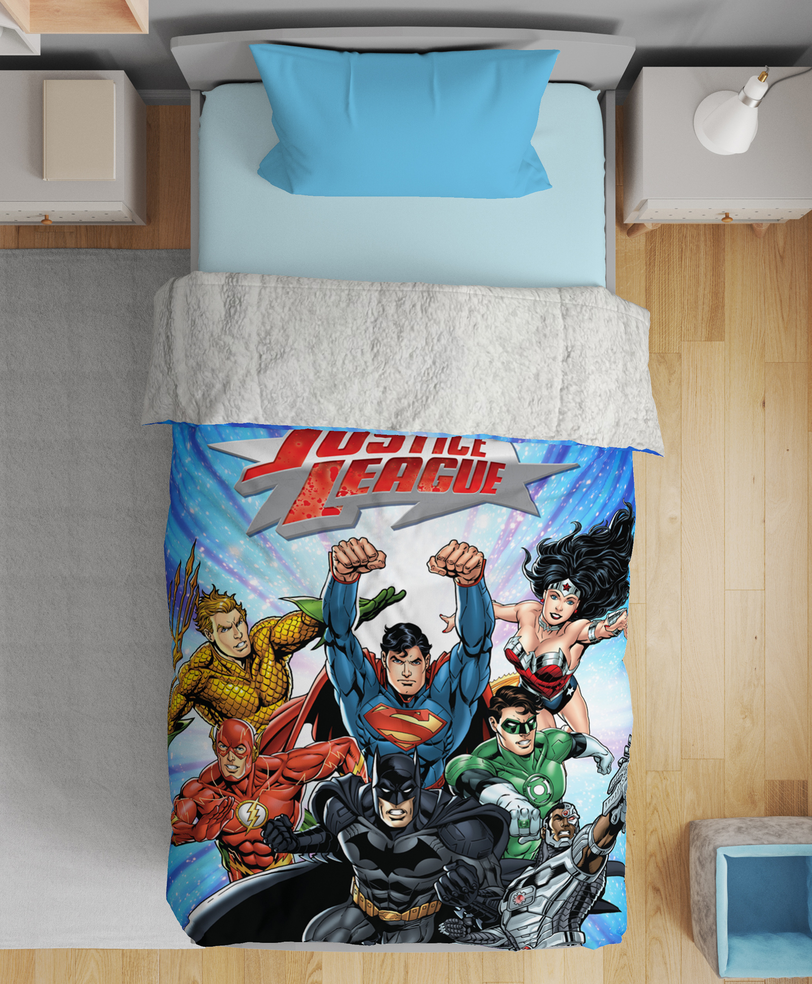 Sassoon Justice League Cartoon Printed Single Warm Blanket - Blue Online in  India, Buy at Best Price from  - 12920531