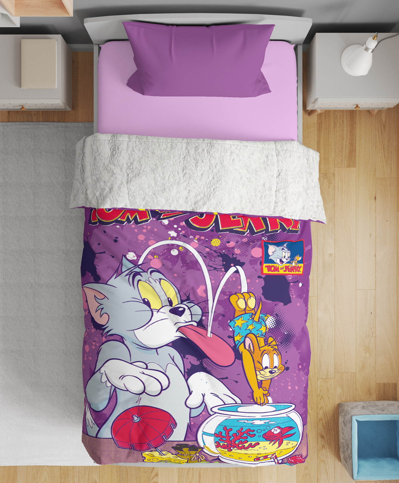 Sassoon Tom & Jerry Cartoon Printed Single Warm Blanket - Purple Online in  India, Buy at Best Price from  - 12920539