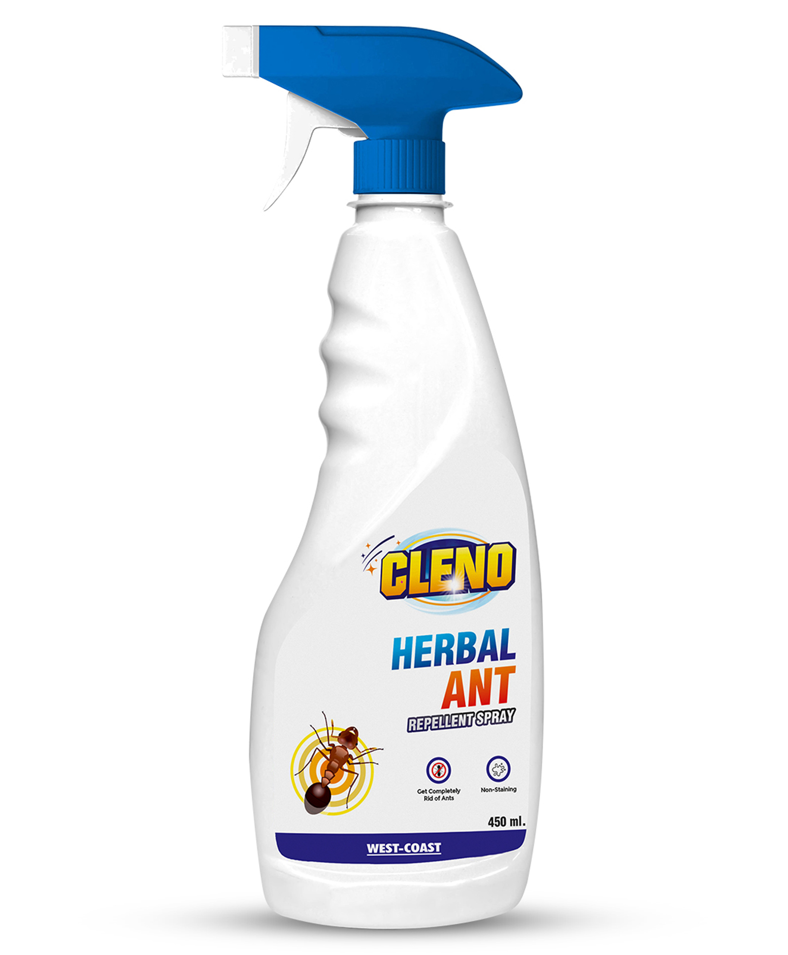 Cleno Herbal Ant Repellent Spray Kills & Repels Ant Roaches Ready to Use Fleas & More - 450 ml-image-4