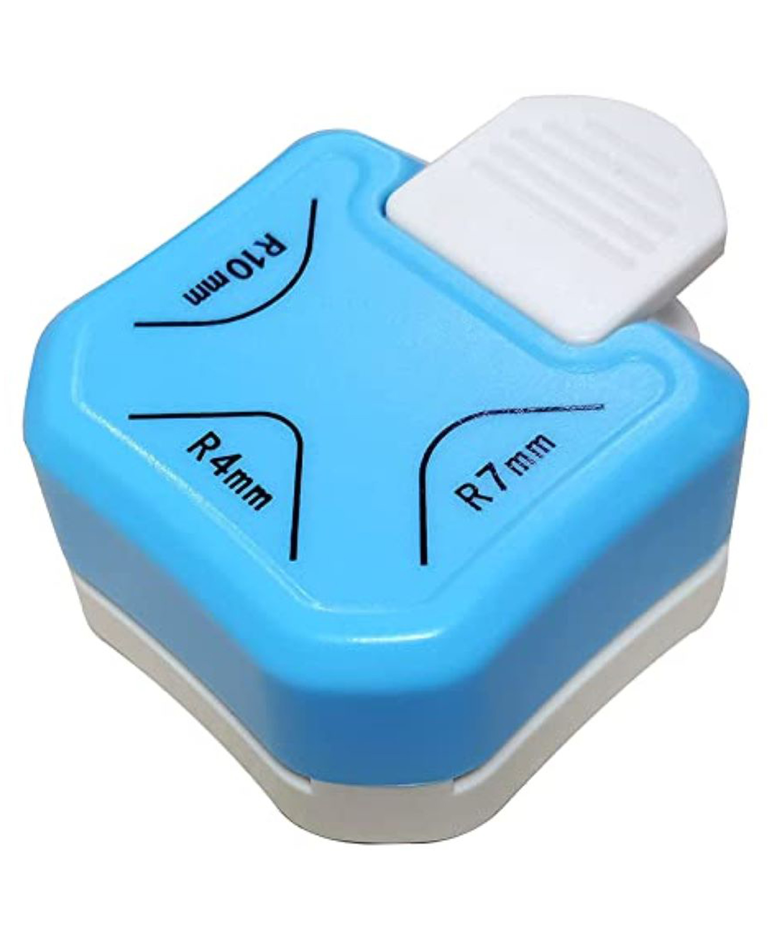 Kunya 3 in 1 Corner Cutter Punch for DIY Art And Crafts Photo Cutter - Blue-image-2