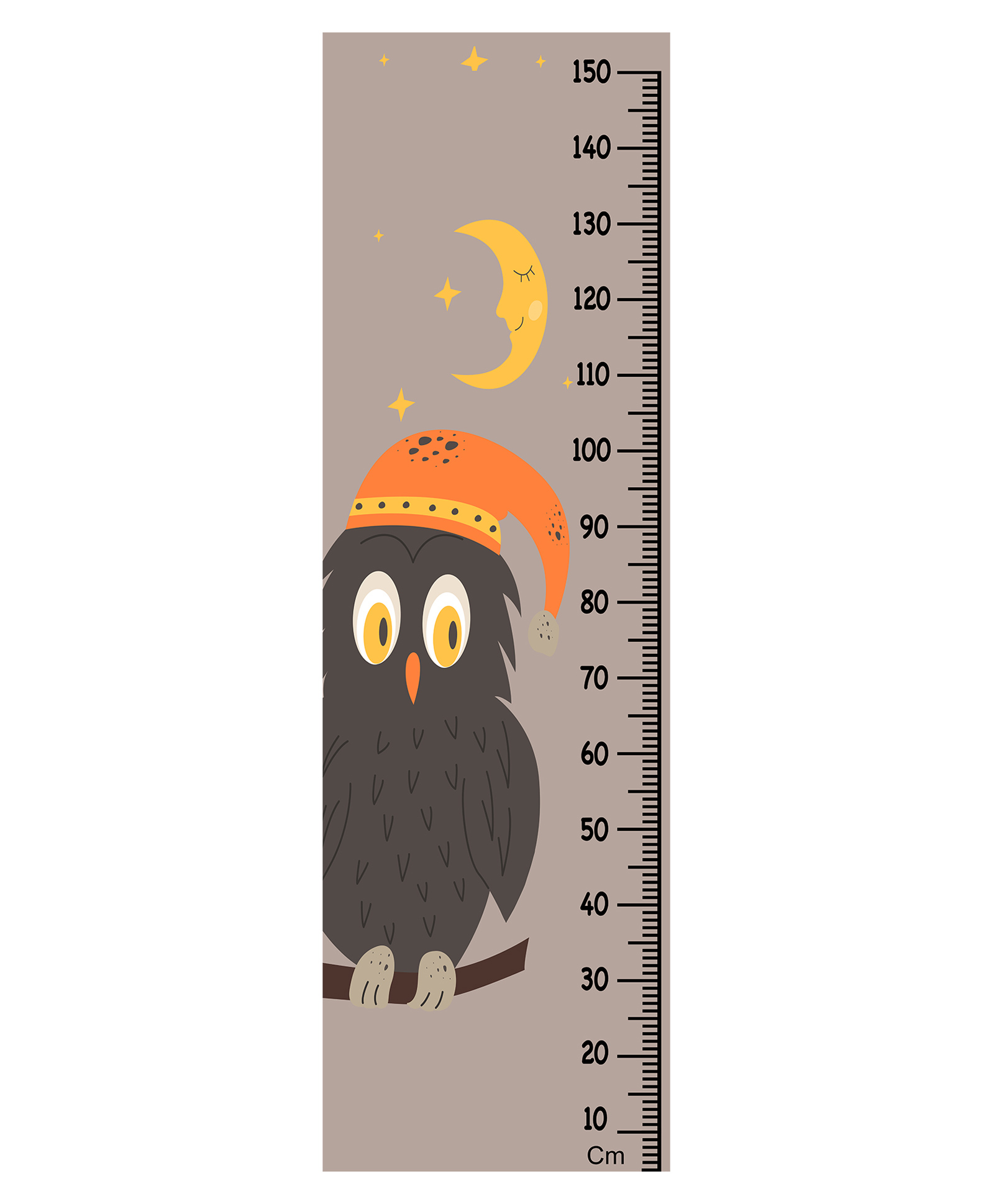WENS Dreaming Owl Height Chart Wall Decal Growth Chart-Vinyl-image-46
