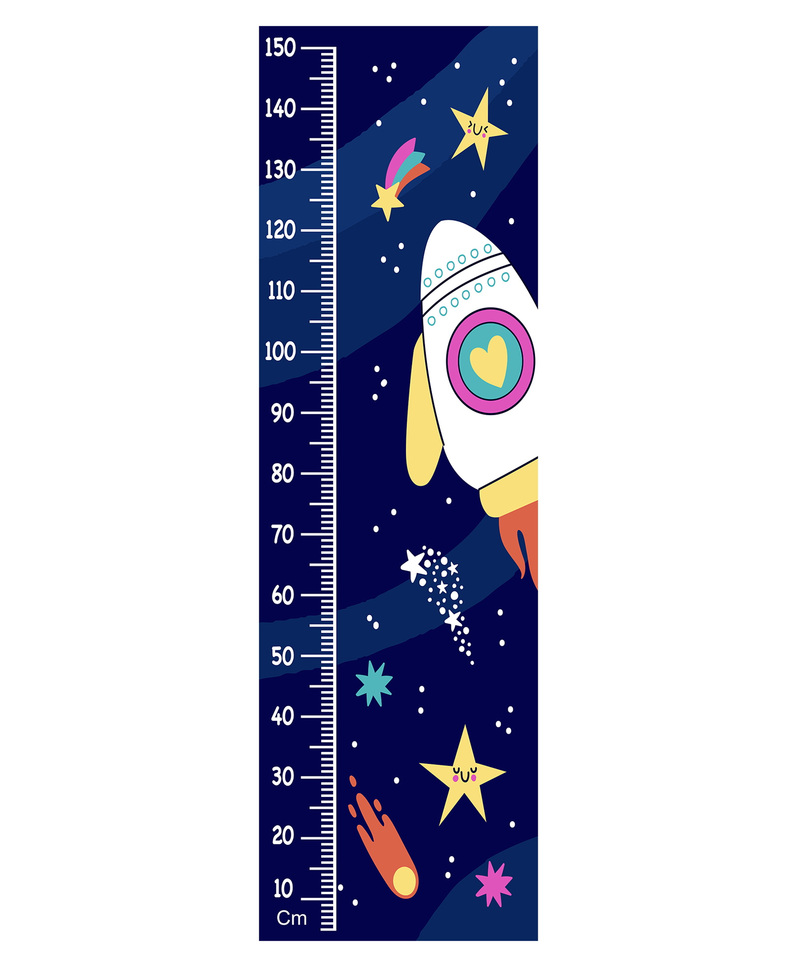 WENS Advanture in Space Height Chart Wall Decal Growth Chart-Vinyl-image-48