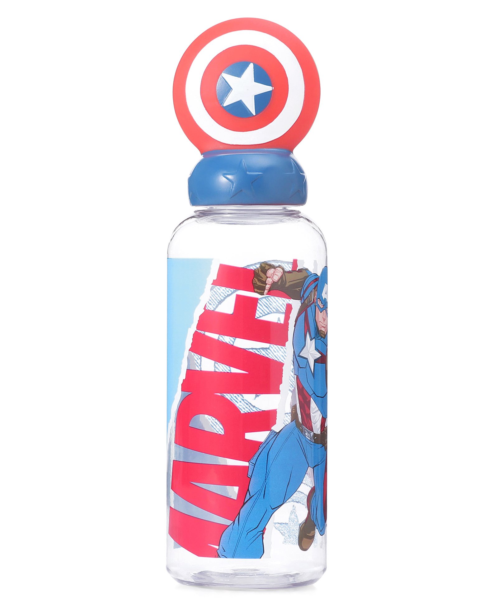 Captain America 3D Figurine Bottle Blue & Red-560ml-image-7