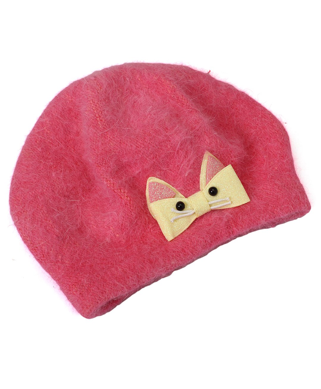 Kid-O-World Cat Patch Embellished Cap - Dark Pink-picture-28