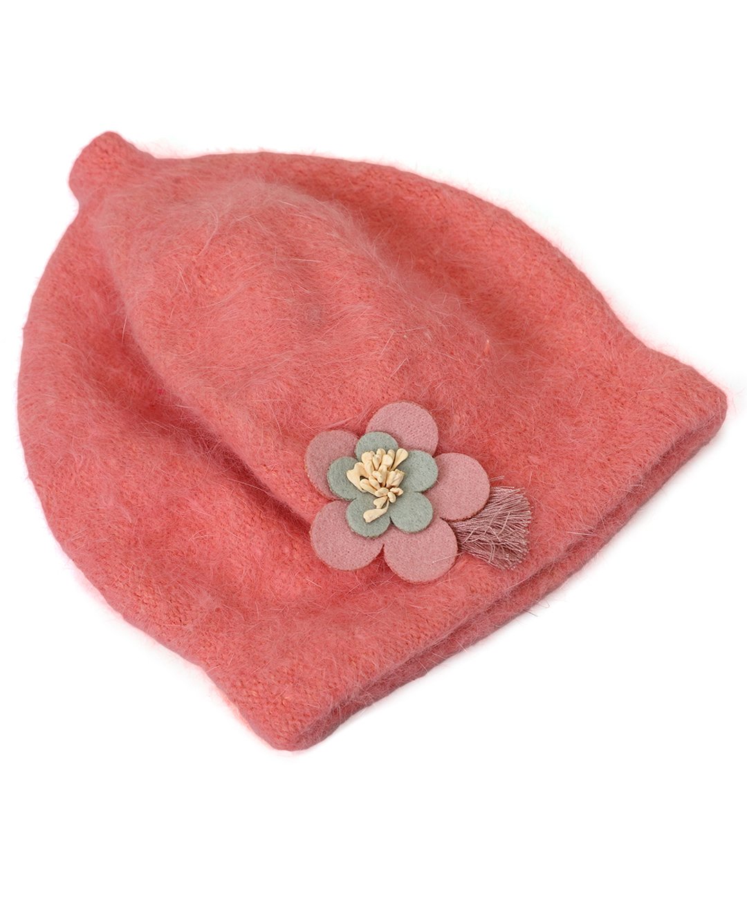 Kid-O-World Flower Patch Embellished Cap - Peach-image-25