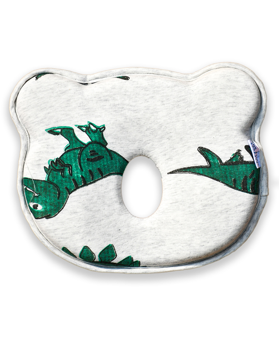 THE LITTLE LOOKERS Memory Foam Pillow Baby Head Shaping Pillow for Preventing Flat Head Syndrome Pillow Dino Print - Grey-image-38