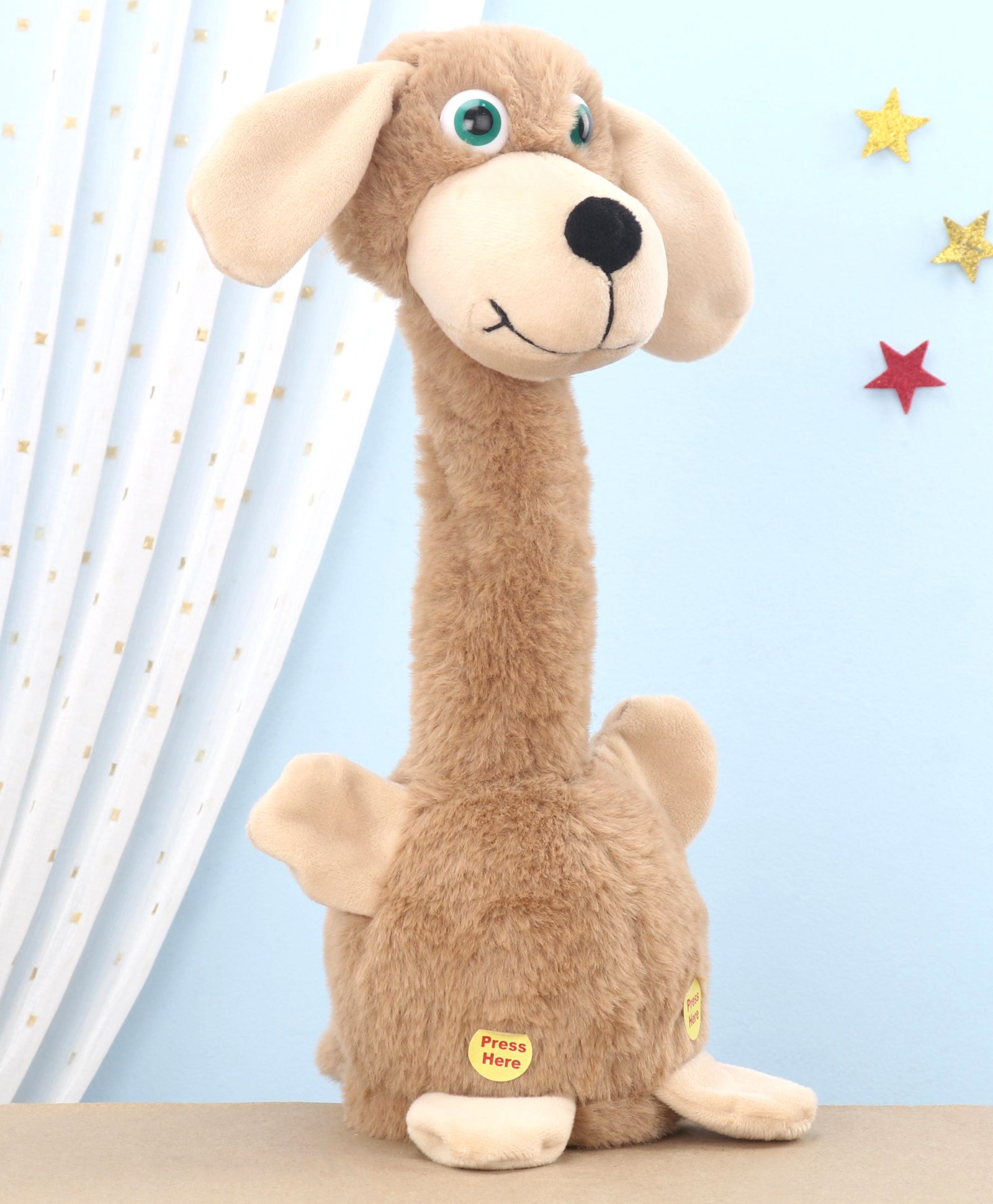 Aarohi Toys Musical  Dancing Dog Brown - Height 32 cm-image-15