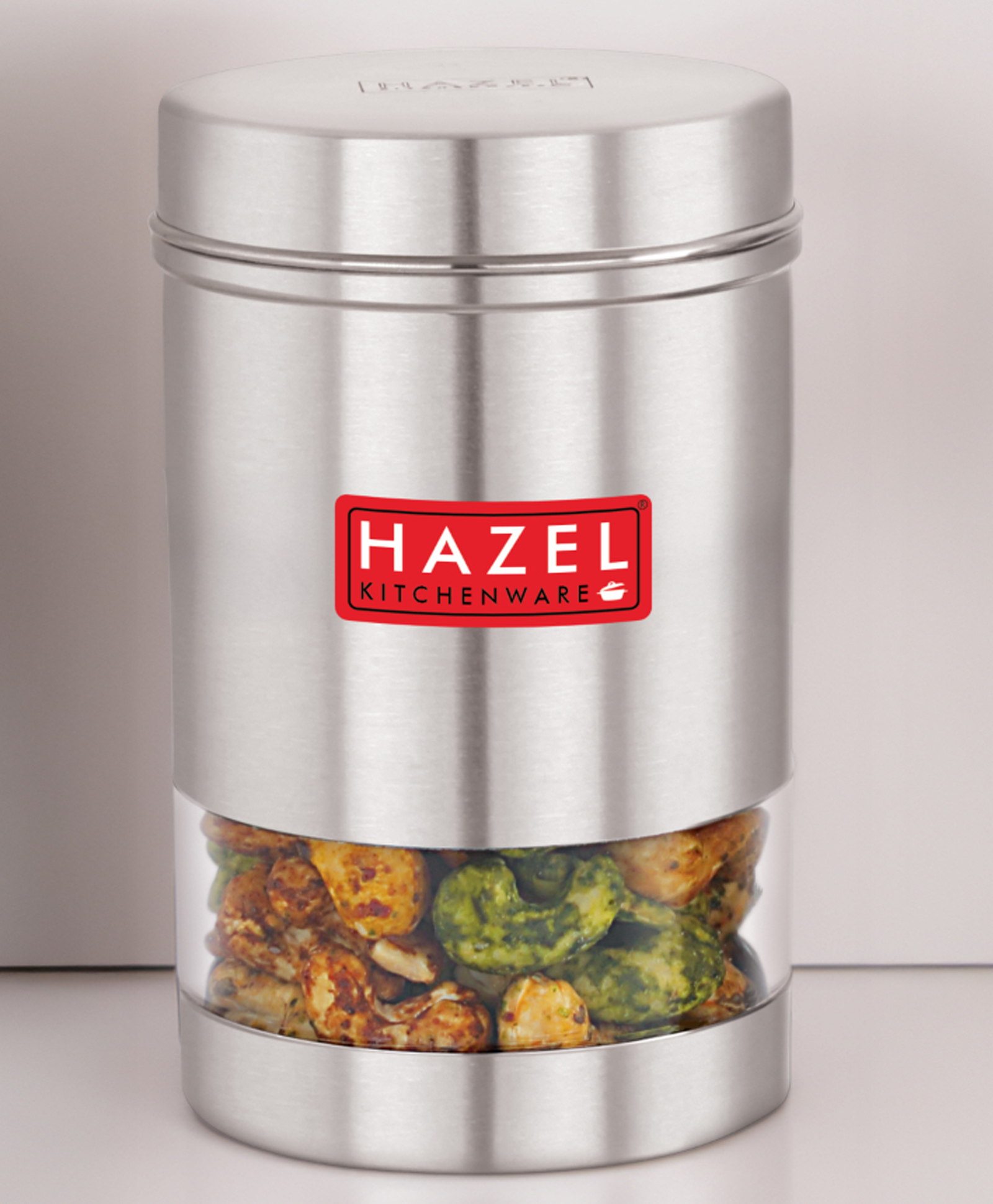HAZEL Stainless Steel Kitchen Container | Transparent Kitchen Container Set with Matt Finish | Multipurpose Container for Kitchen Storage | 1 Pc, 1700 ml-picture-21